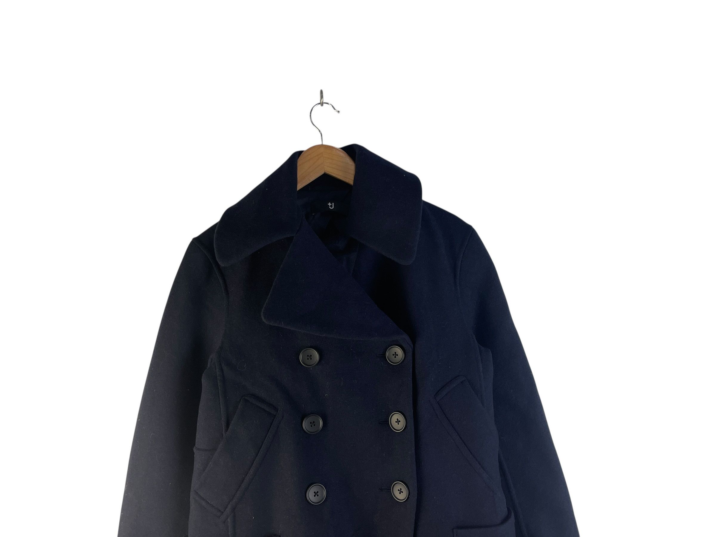 Jil Sander × Uniqlo UNIQLO +J Jil Sander Double Face Wool Peacoat Navy Size S Size US S / EU 44-46 / 1 - 8 Thumbnail