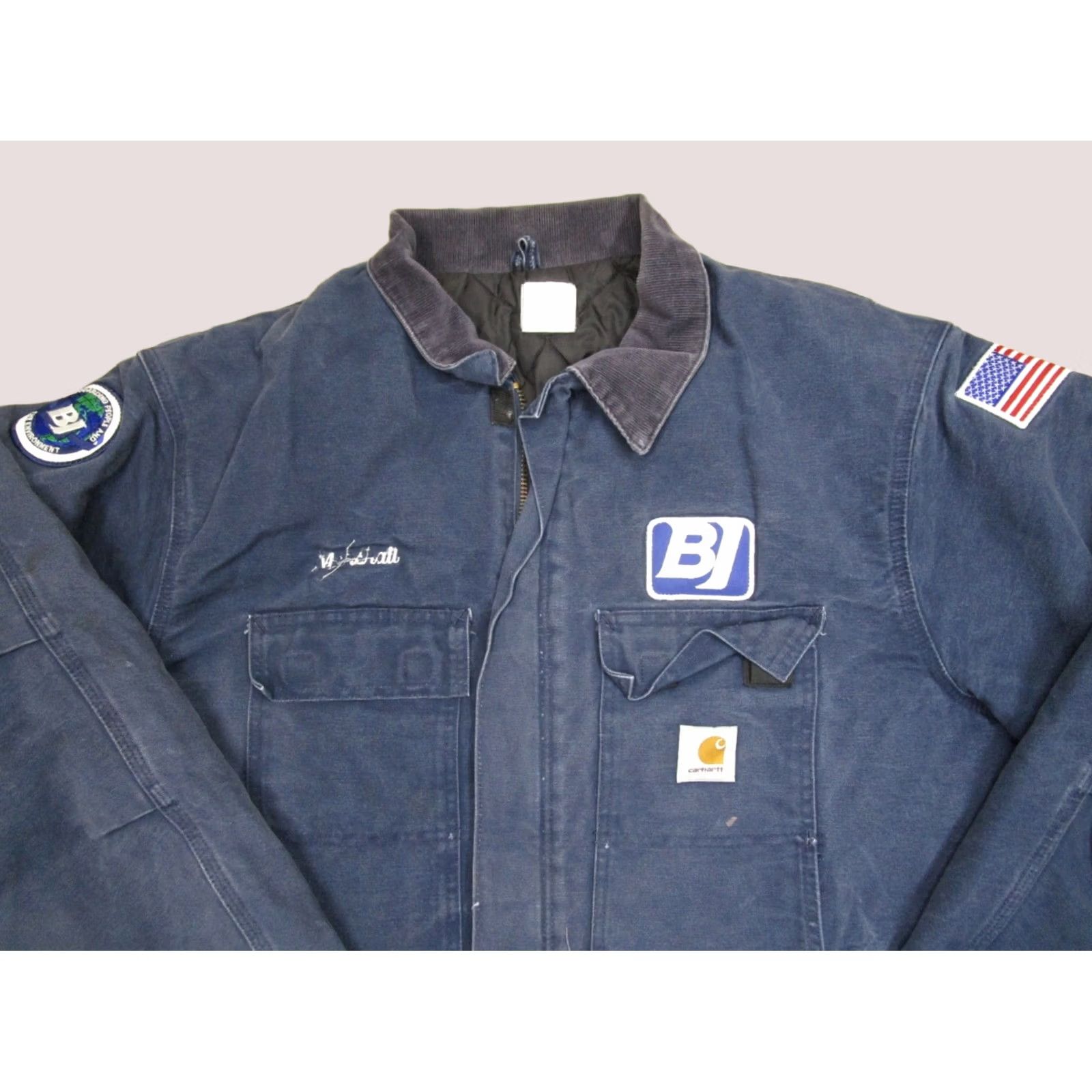 Carhartt Carhartt Jacket Men 2XL Blue Arctic Coat Bomber Jacket Heavy Duty Wind-Resistant Embroidered Logo Distressed Workwear Coat Size US XXL / EU 58 / 5 - 1 Thumbnail
