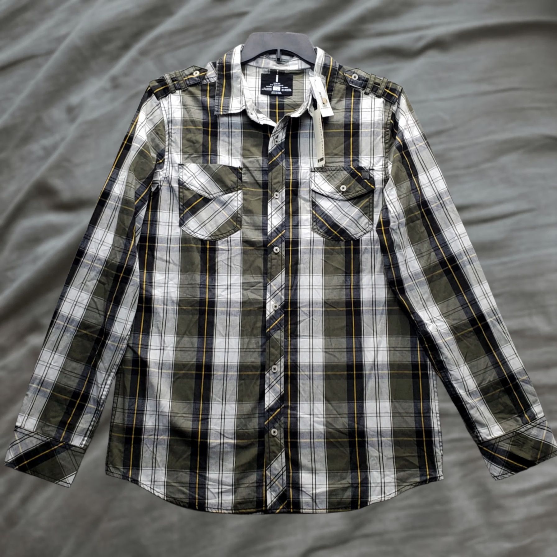 Vintage i jeans by Buffalo Shirt Mens Large Multi Plaid Long Sleeve Collared Button-Up Shirt Size US L / EU 52-54 / 3 - 1 Thumbnail