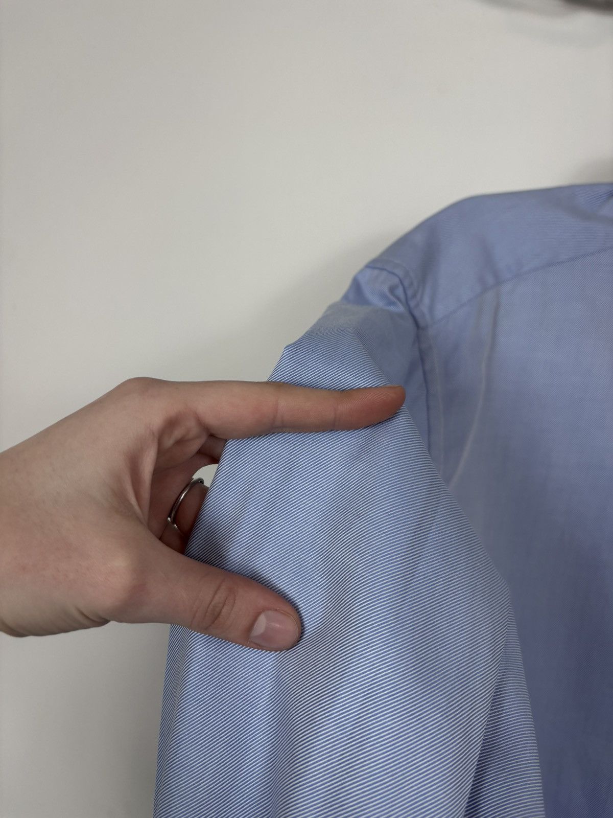 Ermenegildo Zegna Ermenegildo Zegna Trofeo Su Misura Men’s Blue Dress Shirt Size US XL / EU 56 / 4 - 11 Thumbnail