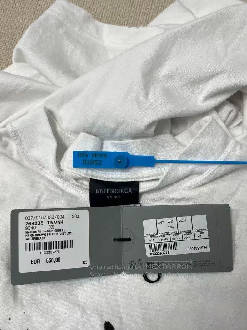 Balenciaga Balenciaga Letter print round neck short sleeve T-shirt, r Size US XS / EU 42 / 0 - 5 Thumbnail