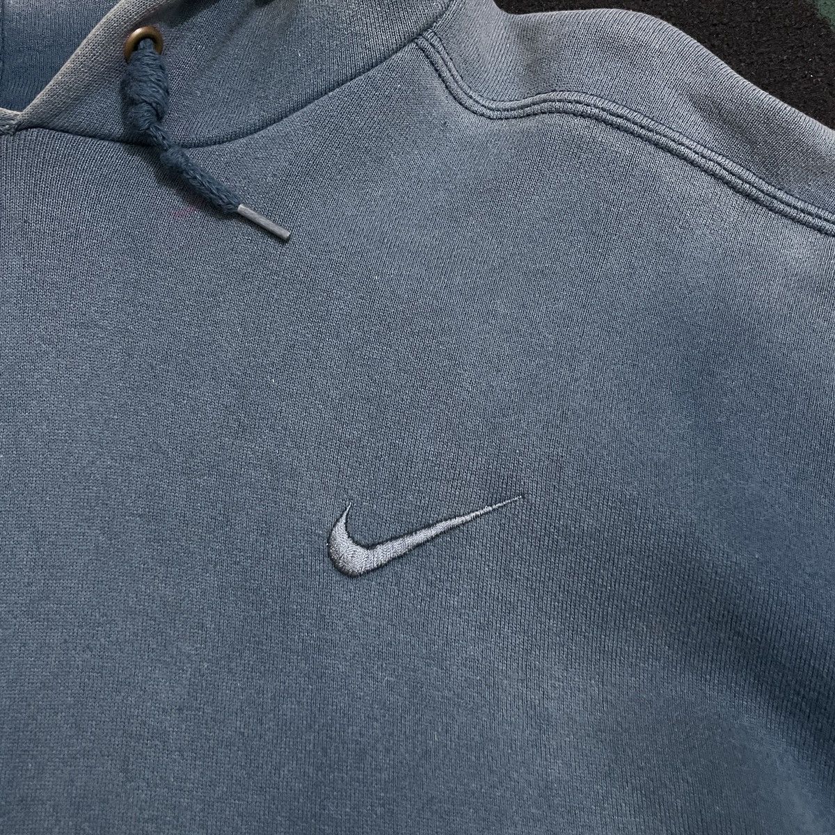 Japanese Brand 🔥 RARE 90s NIKE TONAL HOODIE MINI SWOOSH ✅ Size US L / EU 52-54 / 3 - 4 Thumbnail