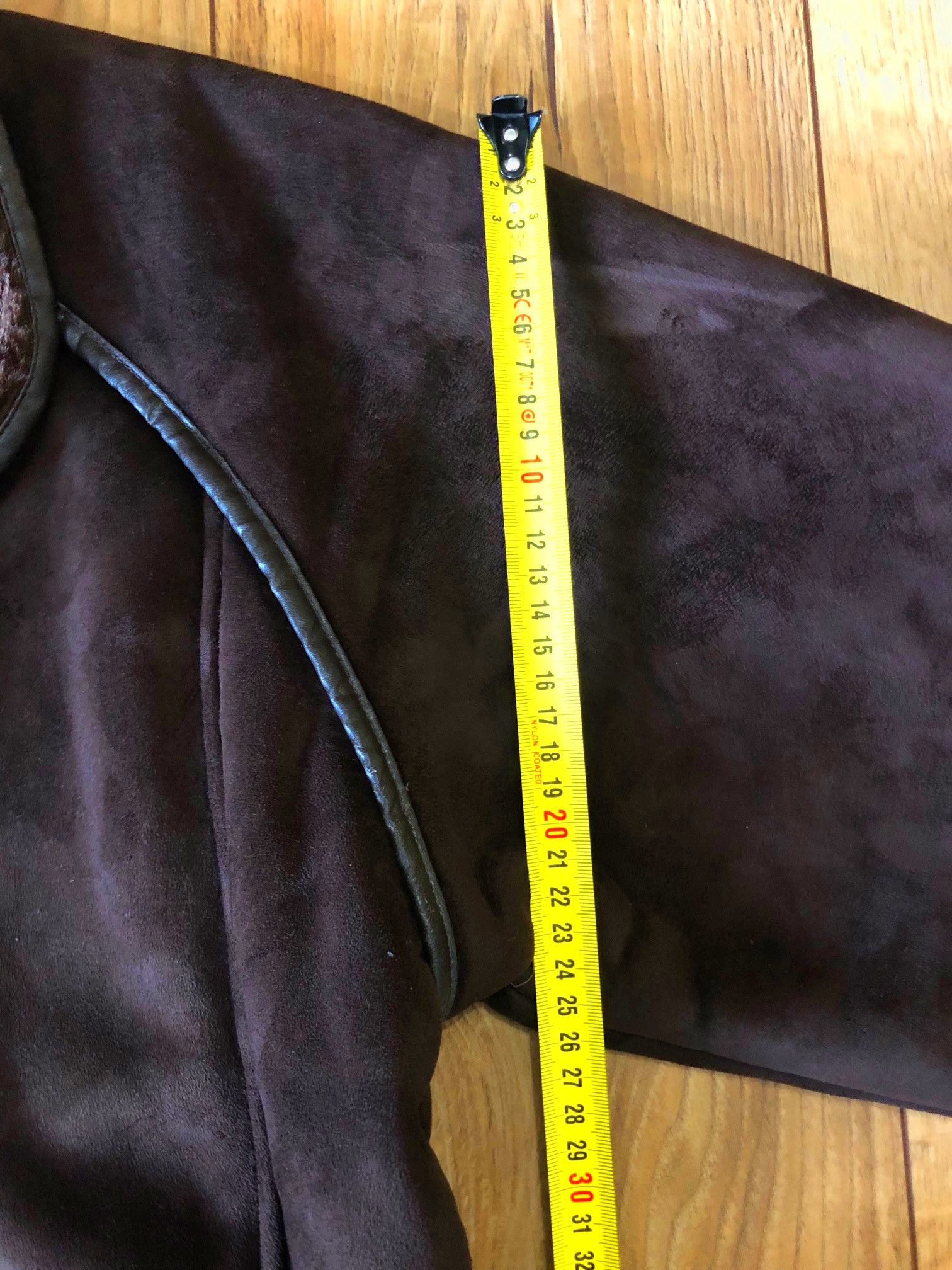 Other Women's jacket brown chocolate XL/2XL suede + fur Size XXL / US 16-18 / IT 52-54 - 3 Thumbnail