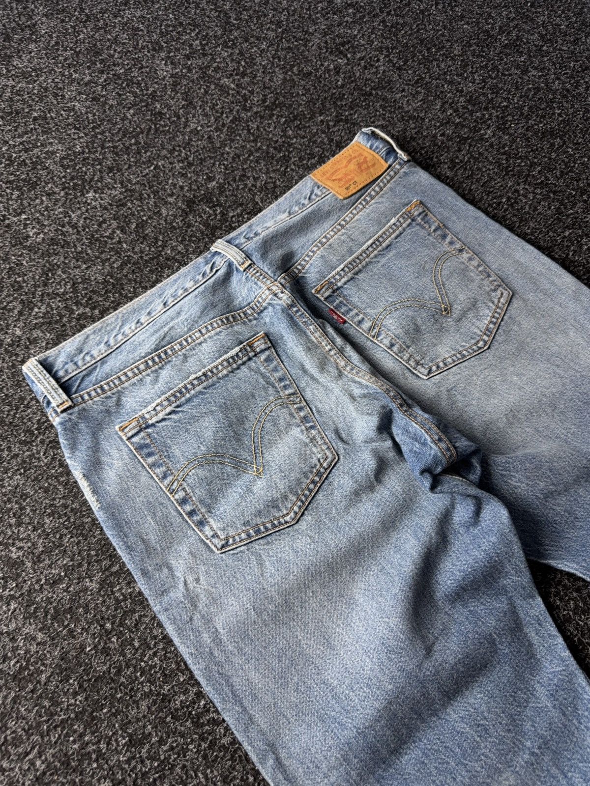 Levi's Vintage Clothing 00s 501 Levi’s Distressed Denim Pants Y2K Size US 34 / EU 50 - 14 Thumbnail