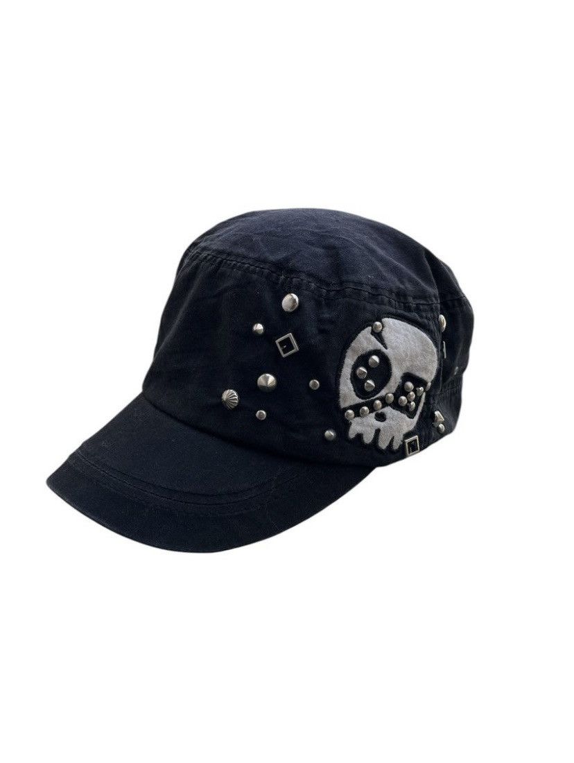 If Six Was Nine × Japanese Brand × Le Grande Bleu (L.G.B.) Skull Studed Gothic Caded Hat Punk Size ONE SIZE - 1 Thumbnail