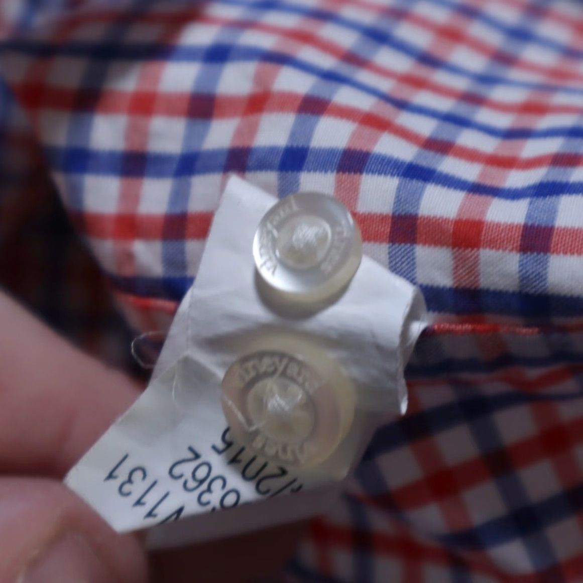 Vineyard Vines Vineyard Vines White Men's S Shirt Classic Fit Whale Red Blue Cotton Check Shirt Size US S / EU 44-46 / 1 - 6 Thumbnail