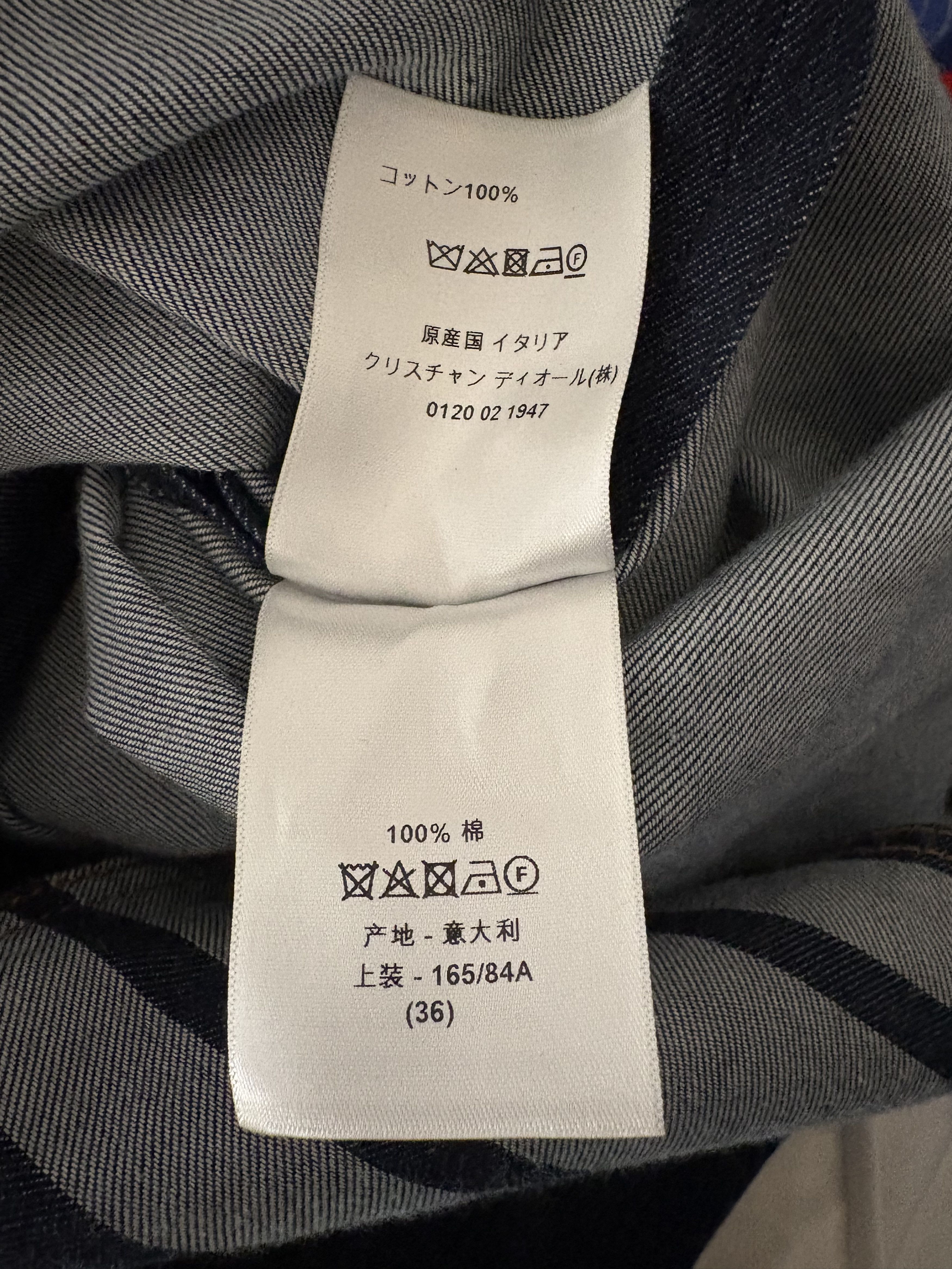 Dior Dior Blue Denim Couture Belted Shirt SZ 4 NWT MSRP $2350 Size XS / US 0-2 / IT 36-38 - 12 Thumbnail