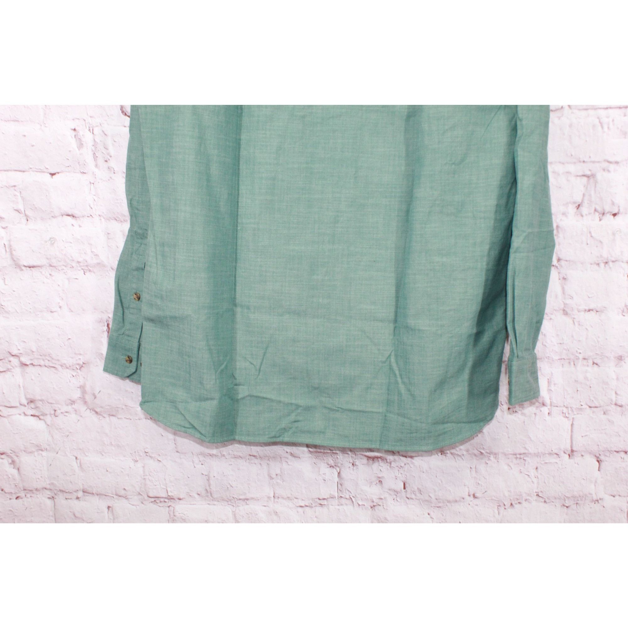 L.L. Bean LL Bean Green Button-Up Shirt M Tall Traditional Fit Size US M / EU 48-50 / 2 - 5 Thumbnail