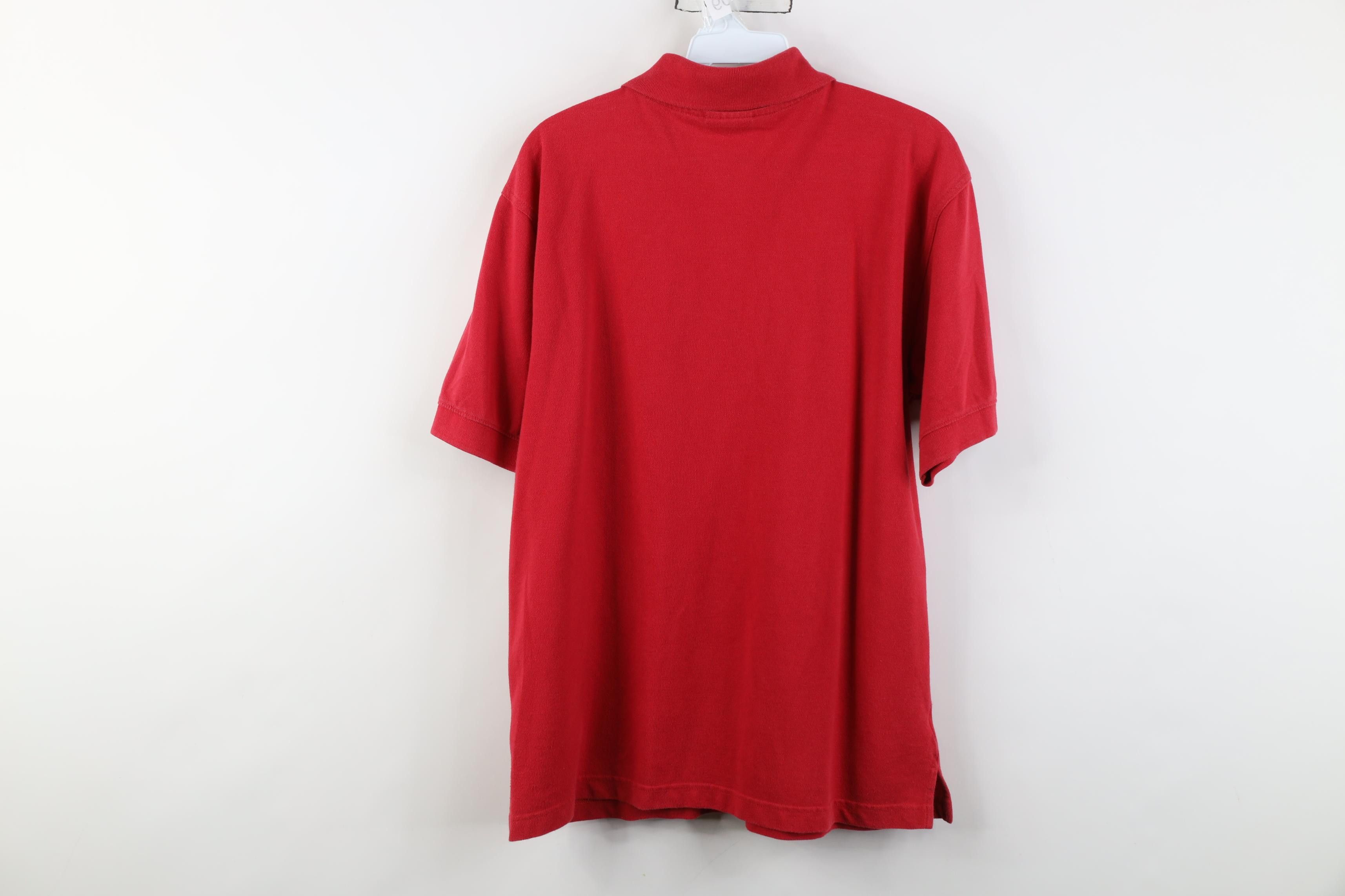 Vintage Vintage 80s 90s Streetwear Penguin Knit Golf Polo Shirt Red Size US M / EU 48-50 / 2 - 11 Thumbnail