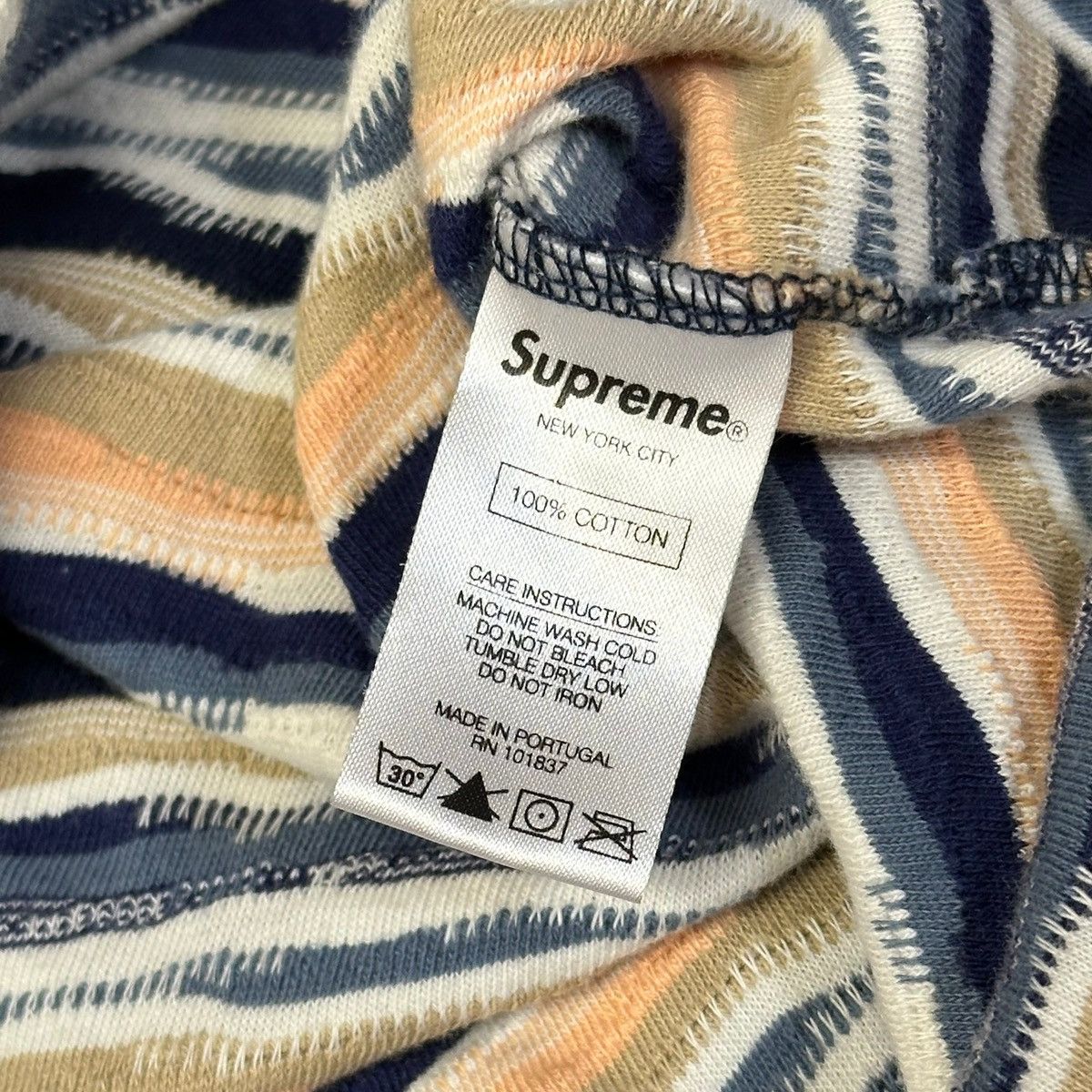 Supreme 2019 supreme textured knit polo shirt coogi style blue navy Size US M / EU 48-50 / 2 - 4 Thumbnail