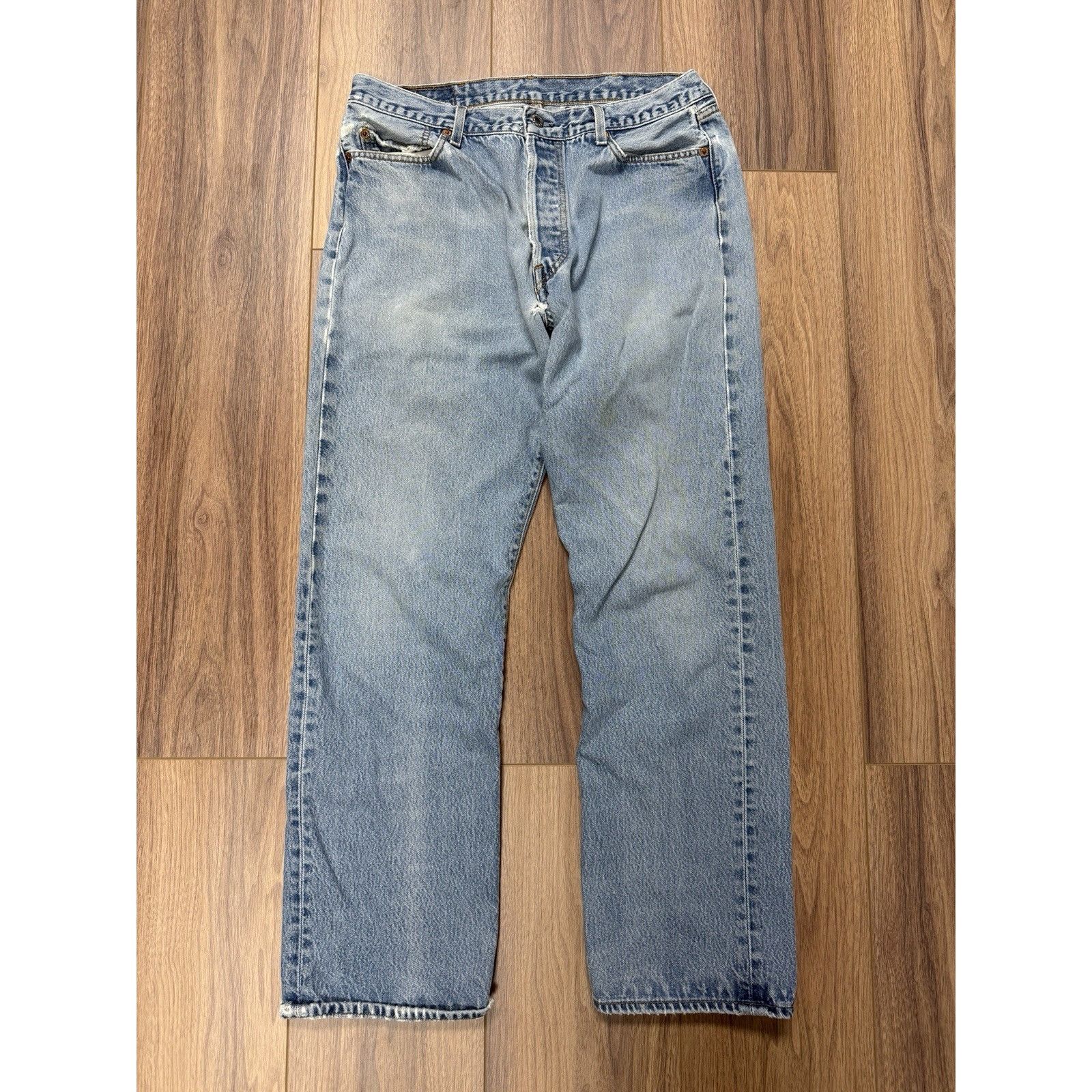 Levi's Levi's 501xx Jeans Mens Size 38x36 (32x30.5) Light Wash Deni Size US 38 / EU 54 - 1 Thumbnail