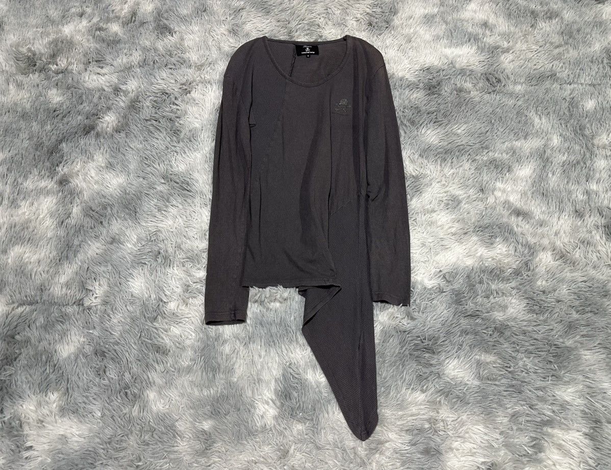 Mastermind Japan × Roen 🔥Sick Y2K Roen Asymmetric Ribbed Ls Shirt Skull Goth Punk Size US M / EU 48-50 / 2 - 1 Thumbnail