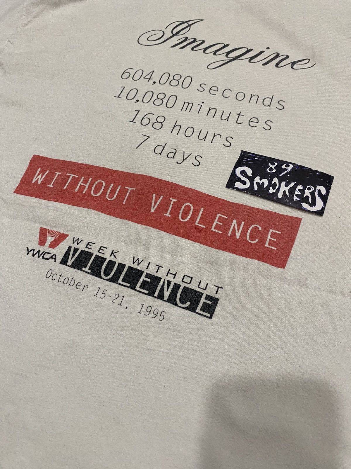 ASRV × Vintage Vintage peace YMCA week without violence 95 Size US L / EU 52-54 / 3 - 4 Thumbnail