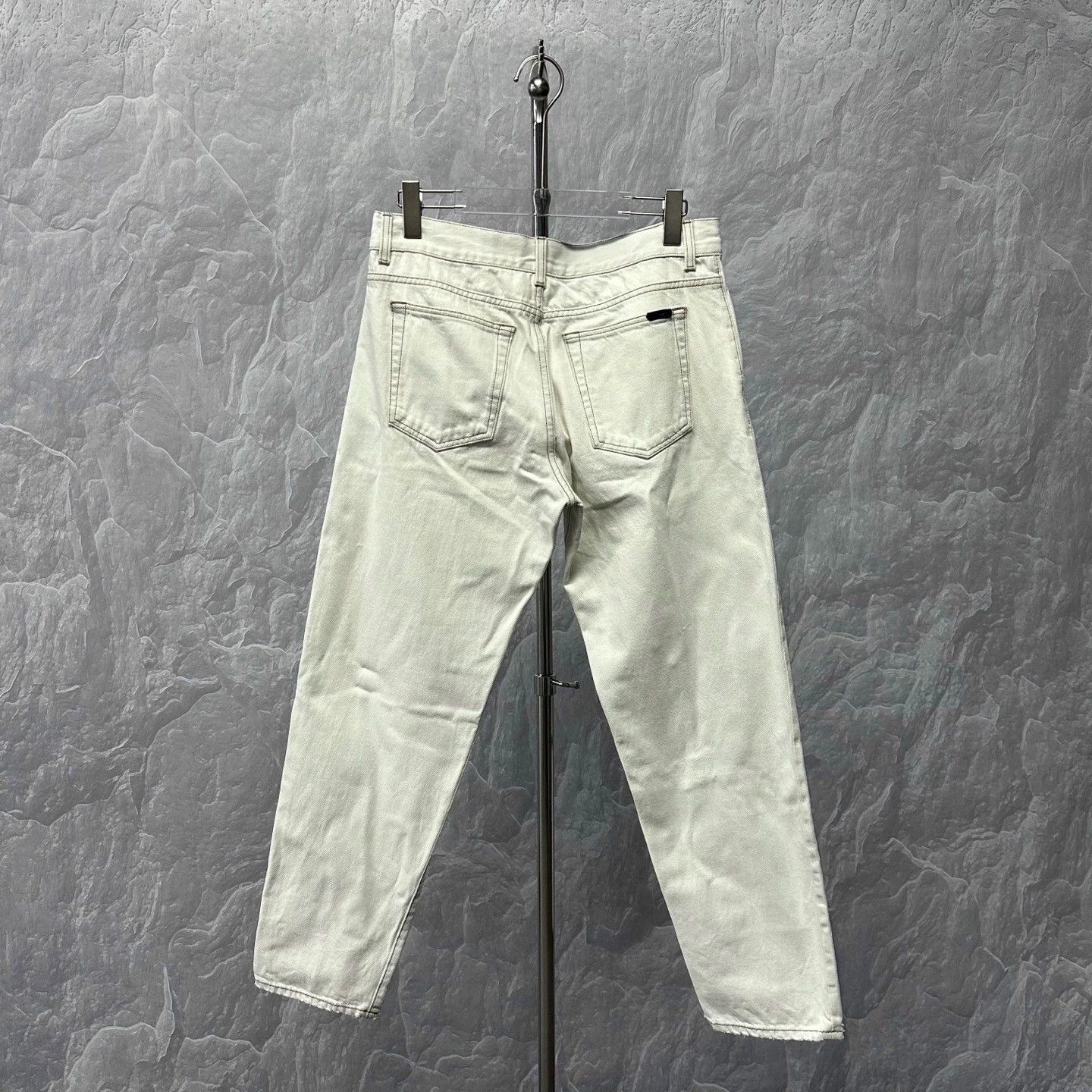 Saint Laurent Paris white washed denim long pants size 32 Size US 32 / EU 48 - 2 Thumbnail