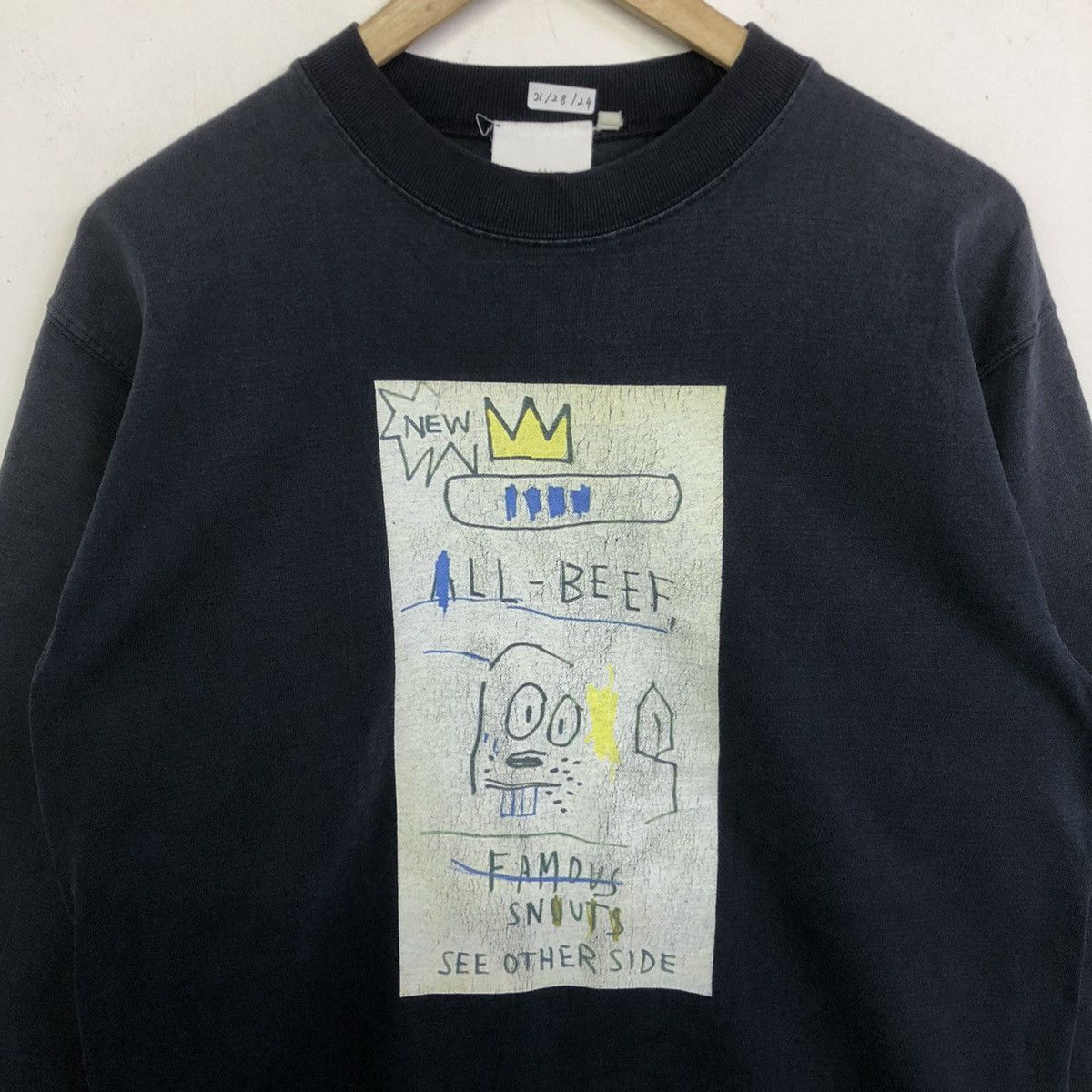 Jean-Michel Basquiat Jean Michel Basquiat Art Graphic Long Sleeve Tshirt Size US L / EU 52-54 / 3 - 3 Thumbnail