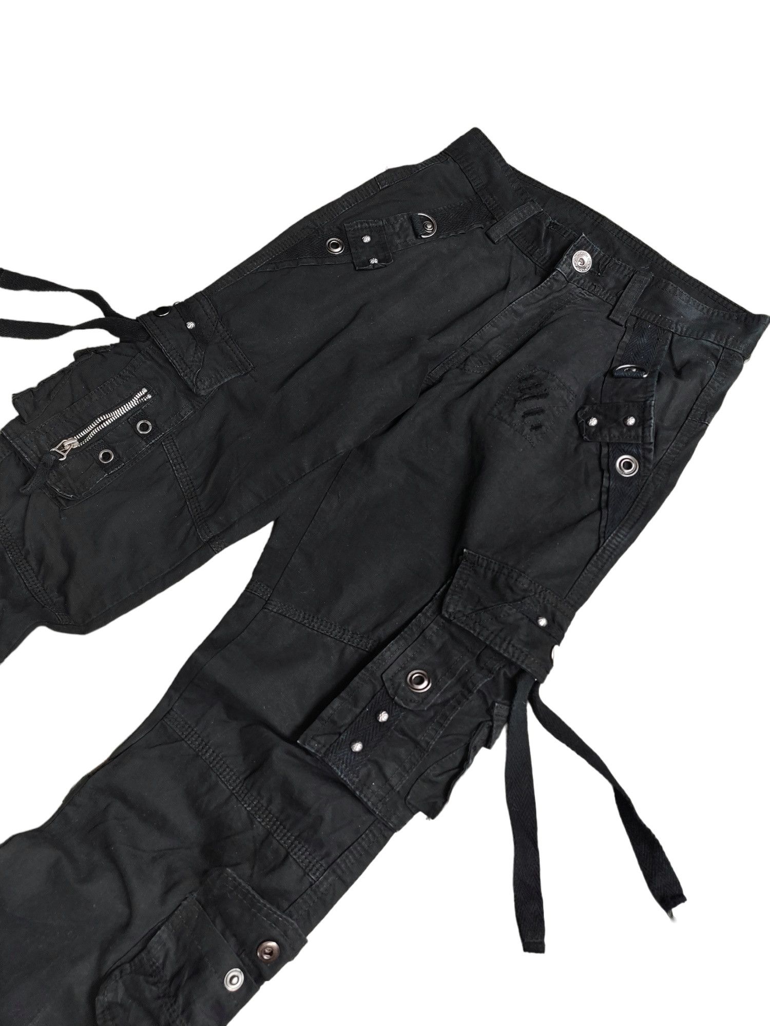 Japanese Brand 👑Cargomultipocket streetwear pants👑 Size US 29 - 4 Thumbnail