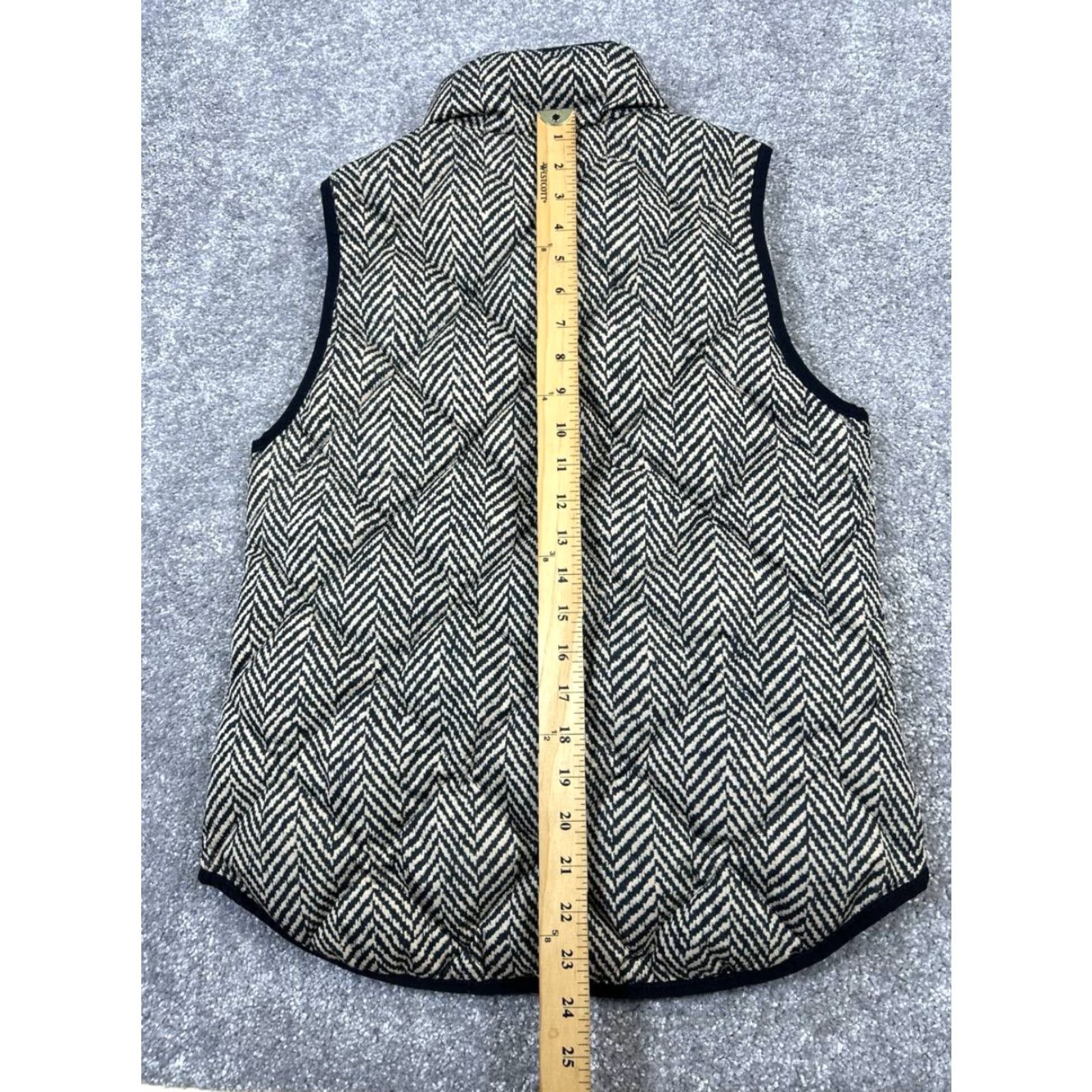 J.Crew J.Crew Vest Womens XS Black Full Zip Casual Size XS / US 0-2 / IT 36-38 - 7 Thumbnail