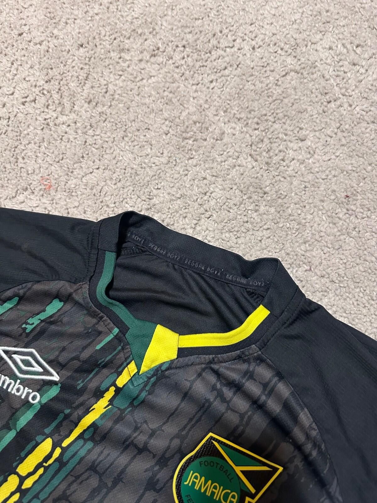 Umbro 2021/22 Jamaica AWAY Jersey Umbro Soccer Football Reggae Size US S / EU 44-46 / 1 - 4 Thumbnail