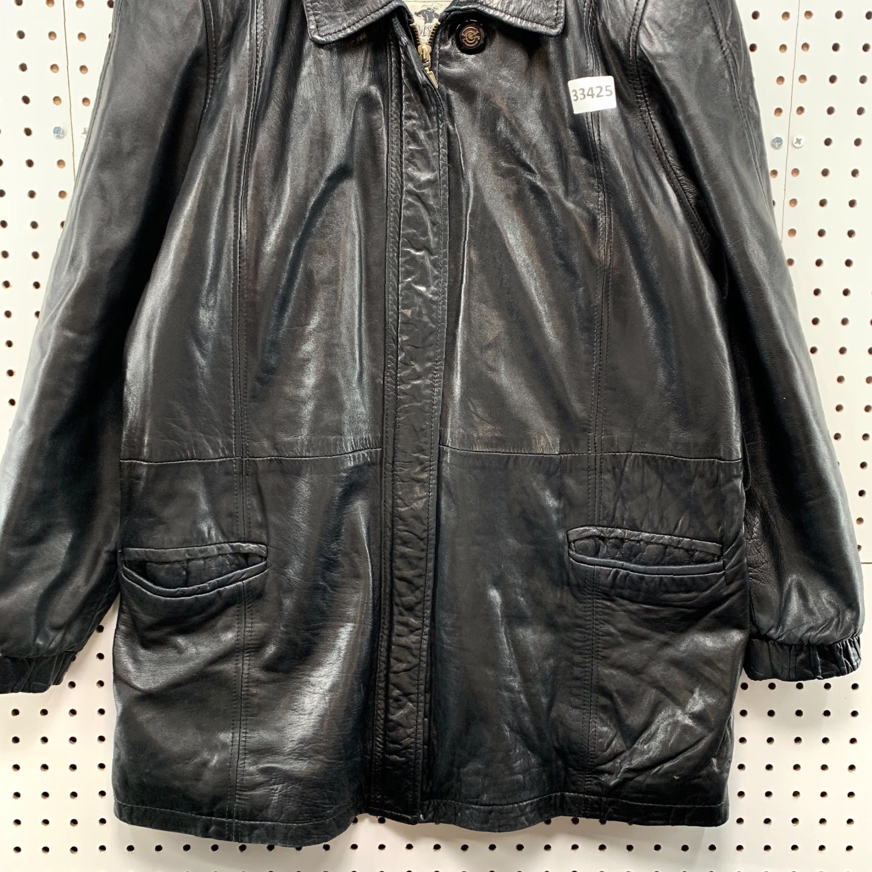 Vintage VINTAGE Damselle Leather Jacket Womens Medium Black Long Sleeve Super Soft 90s Size M / US 6-8 / IT 42-44 - 7 Thumbnail