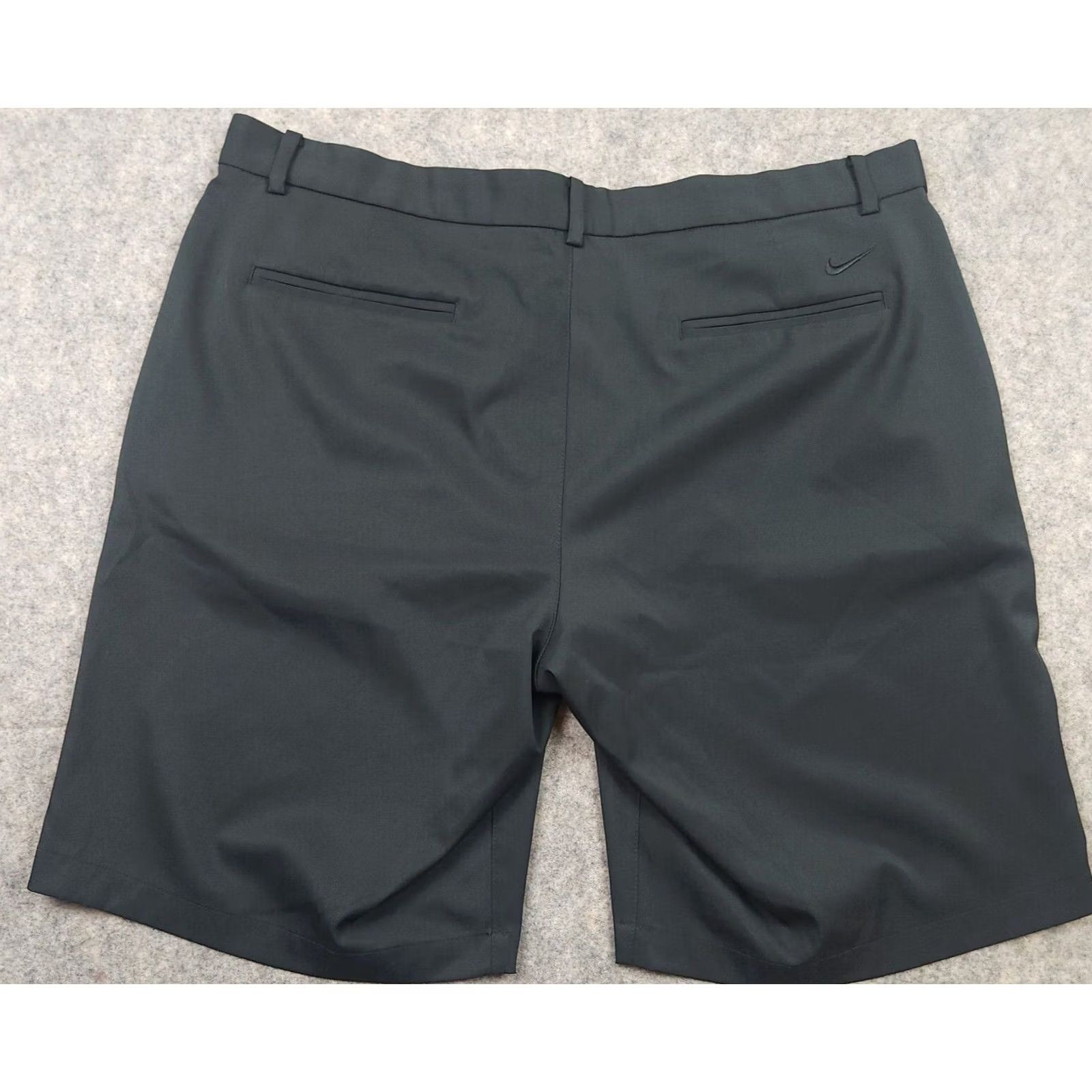 Nike Nike Golf Shorts Mens 38 Black Dri-Fit Standard Fit Bermuda Flat Front Shorts Nike Logo Lightweight Casual Sports Size US 38 / EU 54 - 4 Thumbnail