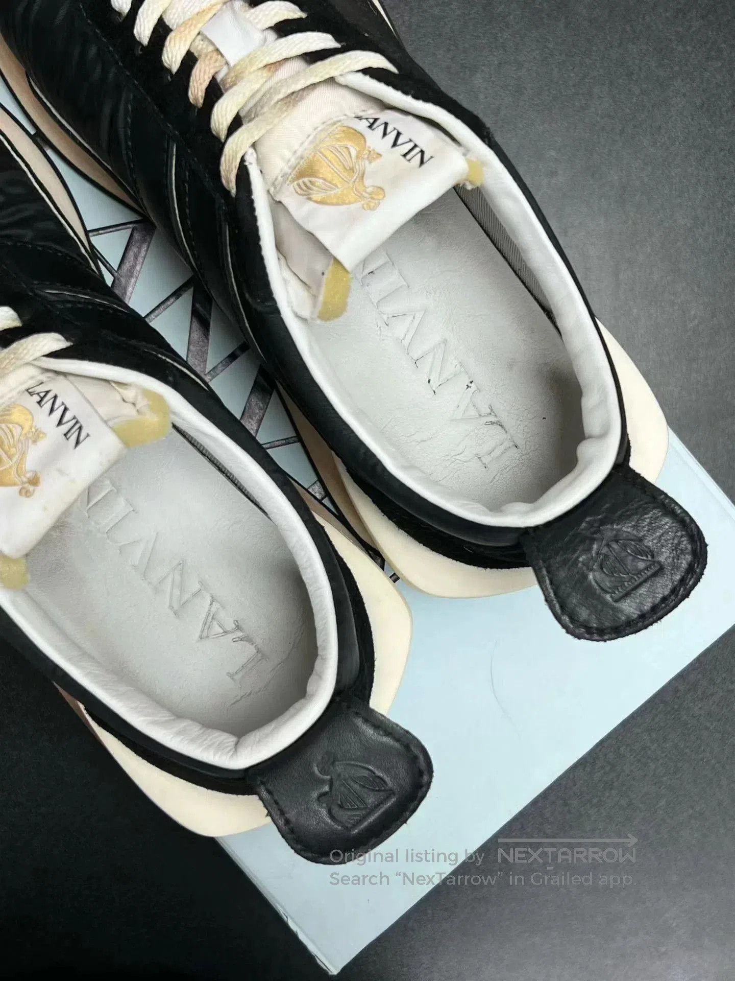 Lanvin Black Low-Top Sneakers Size 10. Size US 10 / EU 43 - 4 Thumbnail