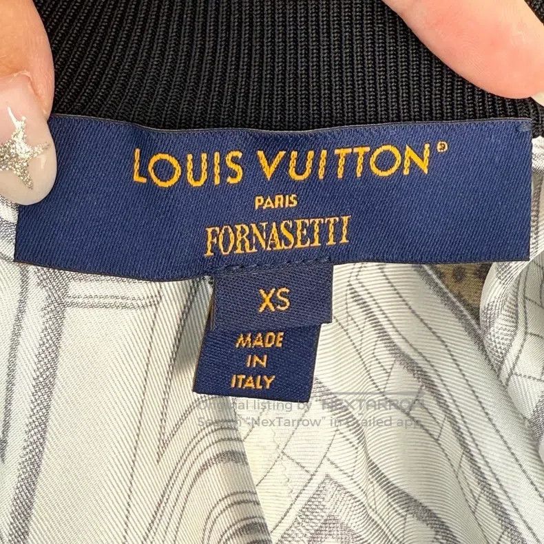 Louis Vuitton Louis Vuitton White Brown Old Pattern Mulberry Silk Cardig Size XS / US 0-2 / IT 36-38 - 5 Thumbnail