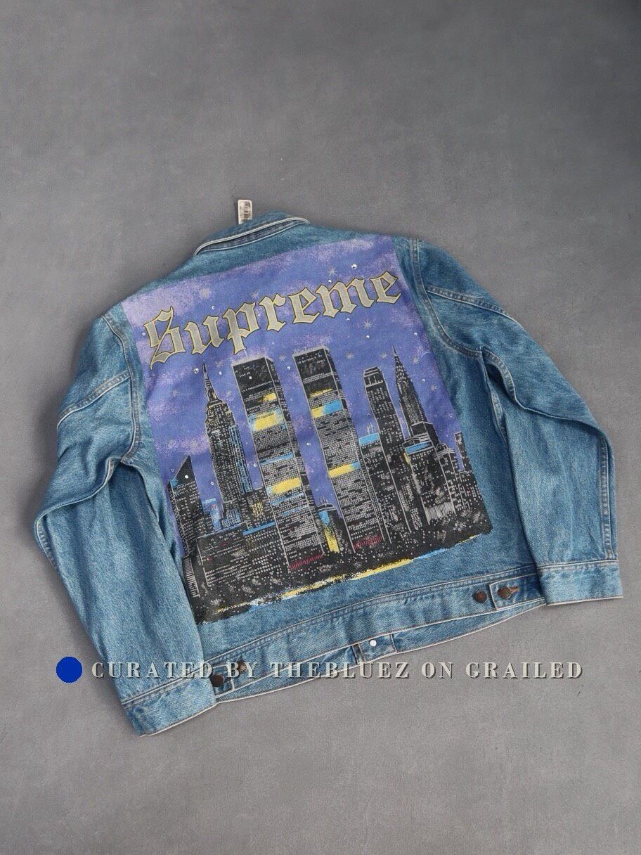 Supreme Supreme x New York Yankees Denim Trucker Jacket Size M