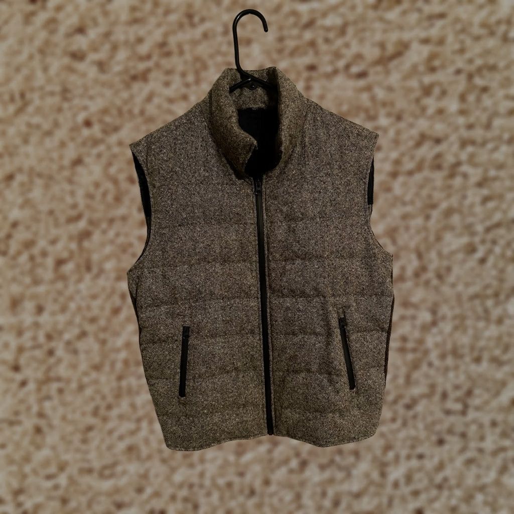 Suitsupply Suitsupply Moessmer Lambswool Down Fill Full Zip Vest Jacket Brown - Men's Small Shirt Mens Vest Brown Wool Down 90% Down 10% Feather Size US S / EU 44-46 / 1 - 1 Thumbnail
