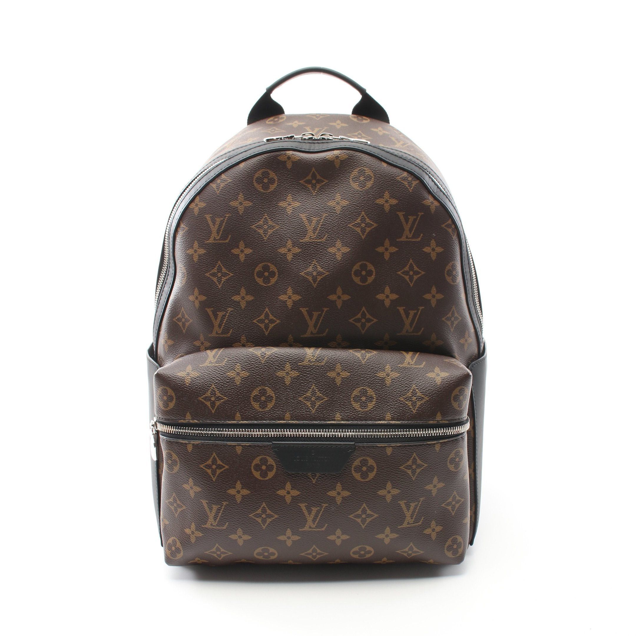 Louis Vuitton Discovery Backpack Pm Monogram Macassar Rucksack Leather Brown Black