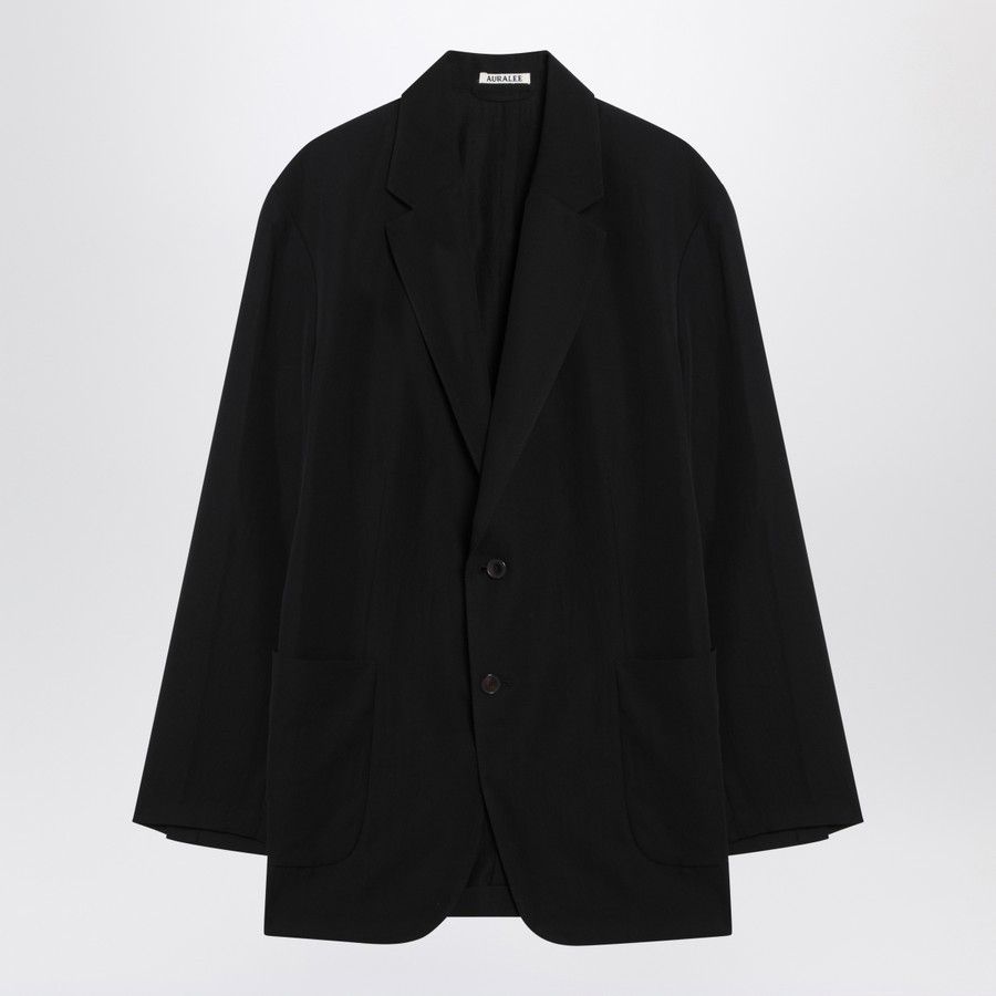 Auralee o1d2blof0725 Single Breasted Jacket in Black Size US L / EU 52-54 / 3 - 1 Thumbnail