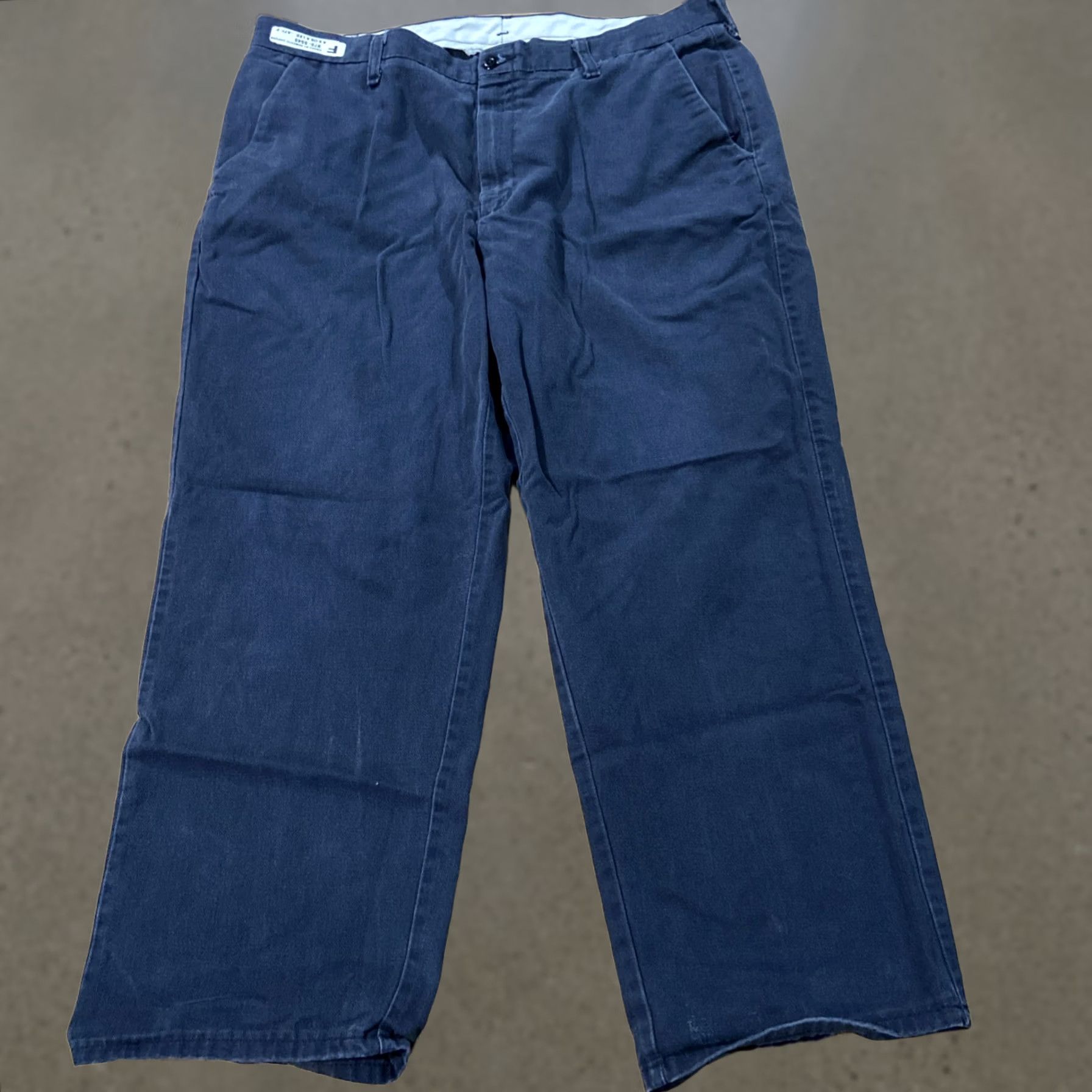 Vintage Bulwark FR Pants Mens 40 Navy Blue Cotton Straight Fire Resistant 40 Size US 38 / EU 54 - 1 Thumbnail