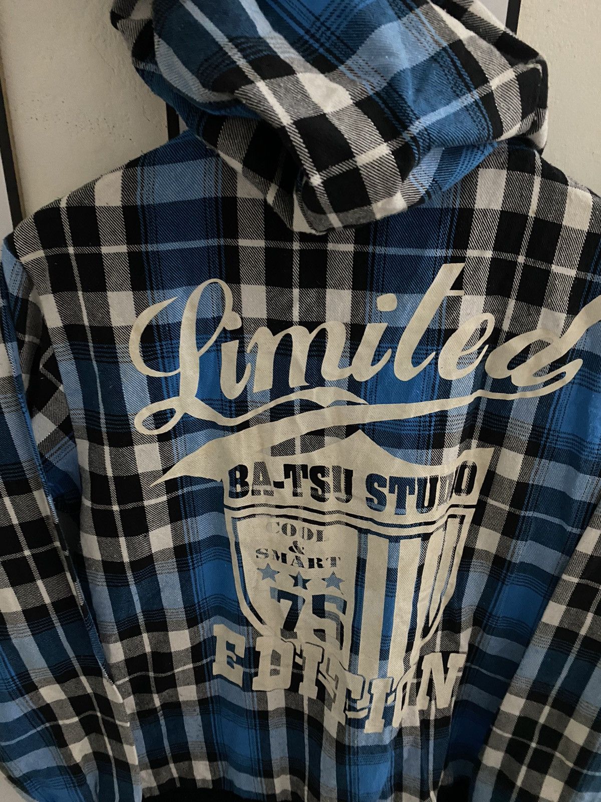Hysteric Glamour Y2k Bat-su studio grunge poem plaid hoodie Size US M / EU 48-50 / 2 - 5 Thumbnail