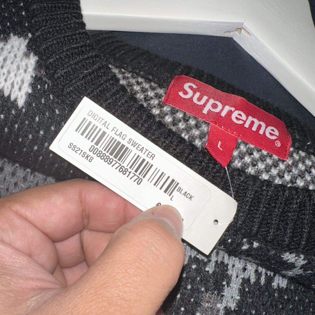 Supreme Supreme Digital Flag Sweater Size US L / EU 52-54 / 3 - 7 Thumbnail