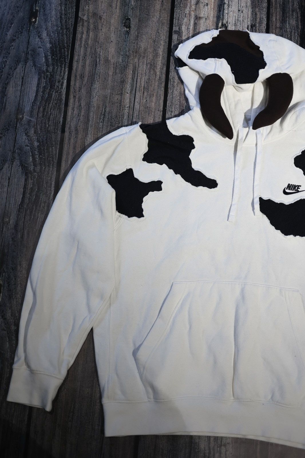 Nike Nike Custom Hoodie Cow Vintage Y2K Size US M / EU 48-50 / 2 - 4 Thumbnail