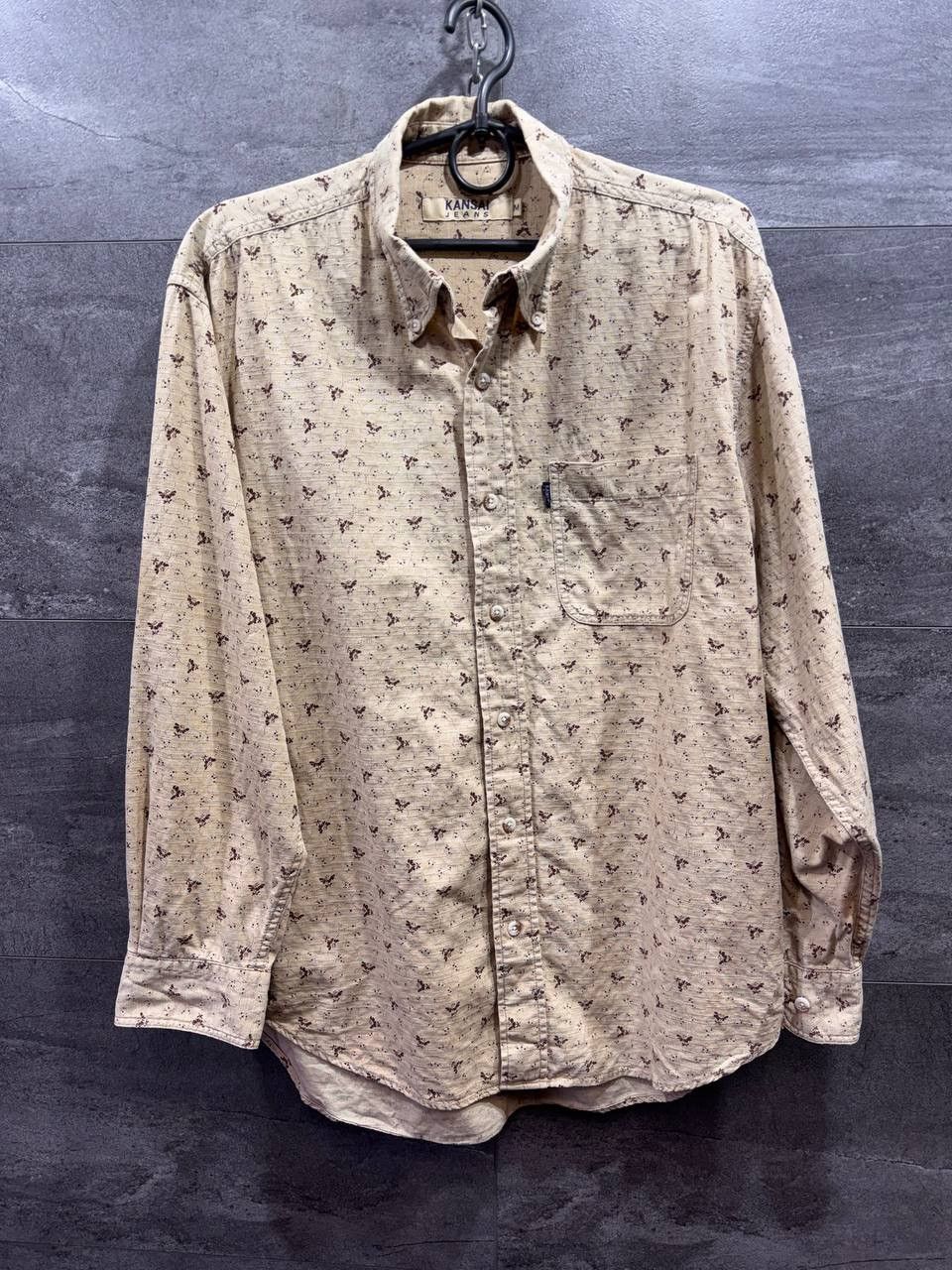Kansai Yamamoto Kansai Jeans By Yamamoto Kansai Long Sleeve Button Up Shirt Size US M / EU 48-50 / 2 - 1 Thumbnail