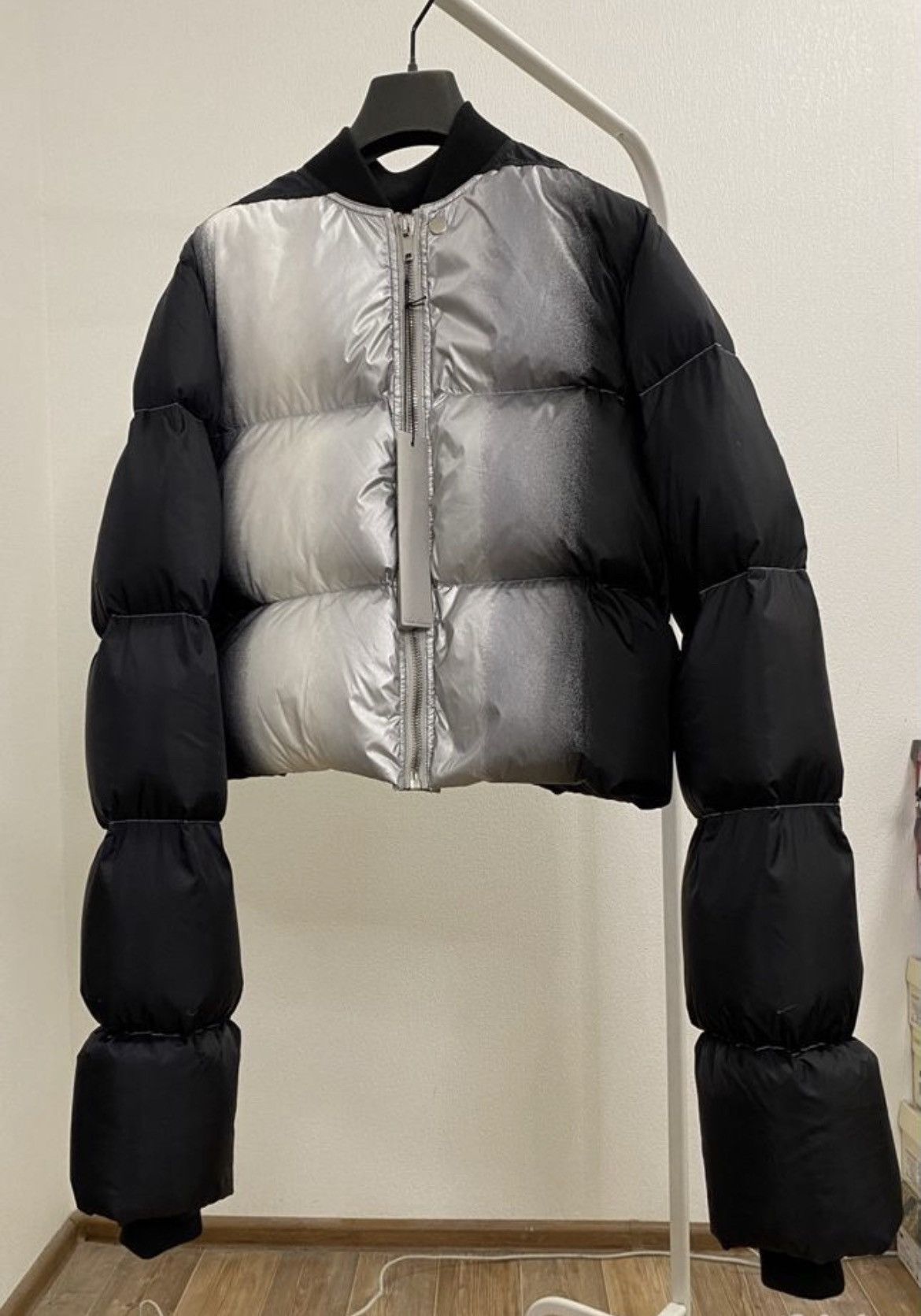 image of Rick Owens Puffer Jacket in Black, Men's (Size XS)