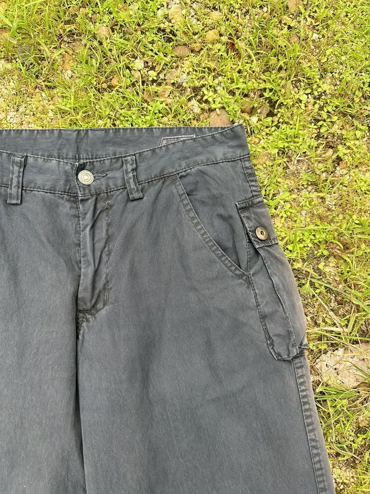 Beauty Beast RNA INC. TROUSERS BAGGY BLACK FADED WIDE LEGS PANTS Size US 29 - 4 Thumbnail