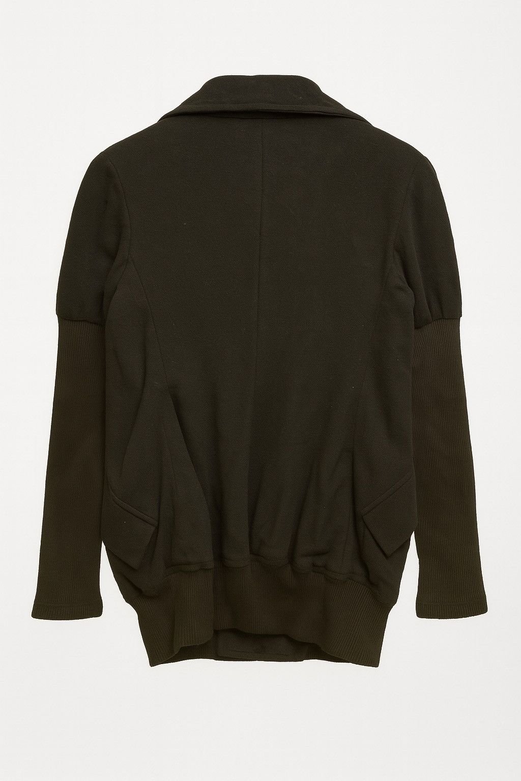 Yohji Yamamoto LIMI feu Japan Avant-Garde Draped Wool Jacket Made In Japan Size US S / EU 44-46 / 1 - 2 Thumbnail