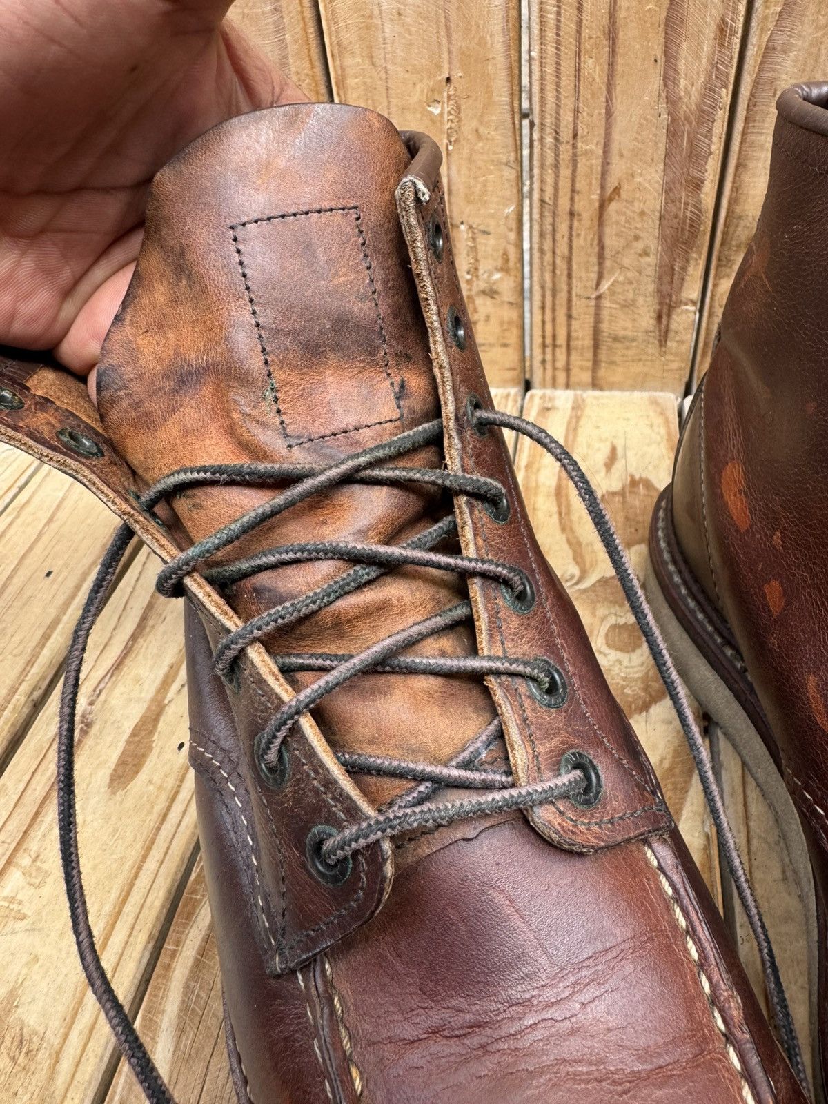 Red Wing Red Wing 1907 Copper Rough Brown Boots UK 7.5 D | EUR 41.5 Size US 8.5 / EU 41-42 - 19 Thumbnail