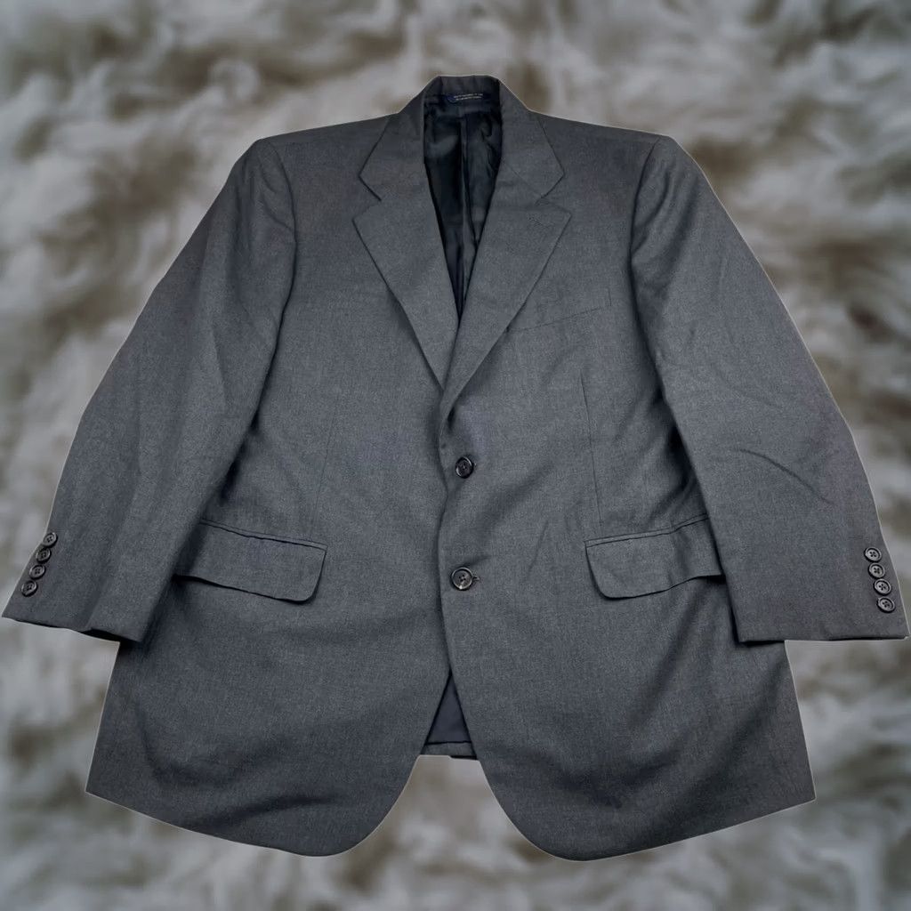 Brooks Brothers Brooks Brothers Golden Fleece Blazer 2-Button Single-Breasted Wool Gray 42S Men Size 42R - 1 Thumbnail
