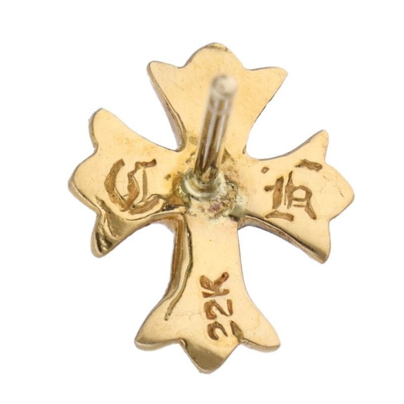 Chrome Hearts Chrome Hearts 22K Gold Cross Stud Earring Size ONE SIZE - 3 Thumbnail