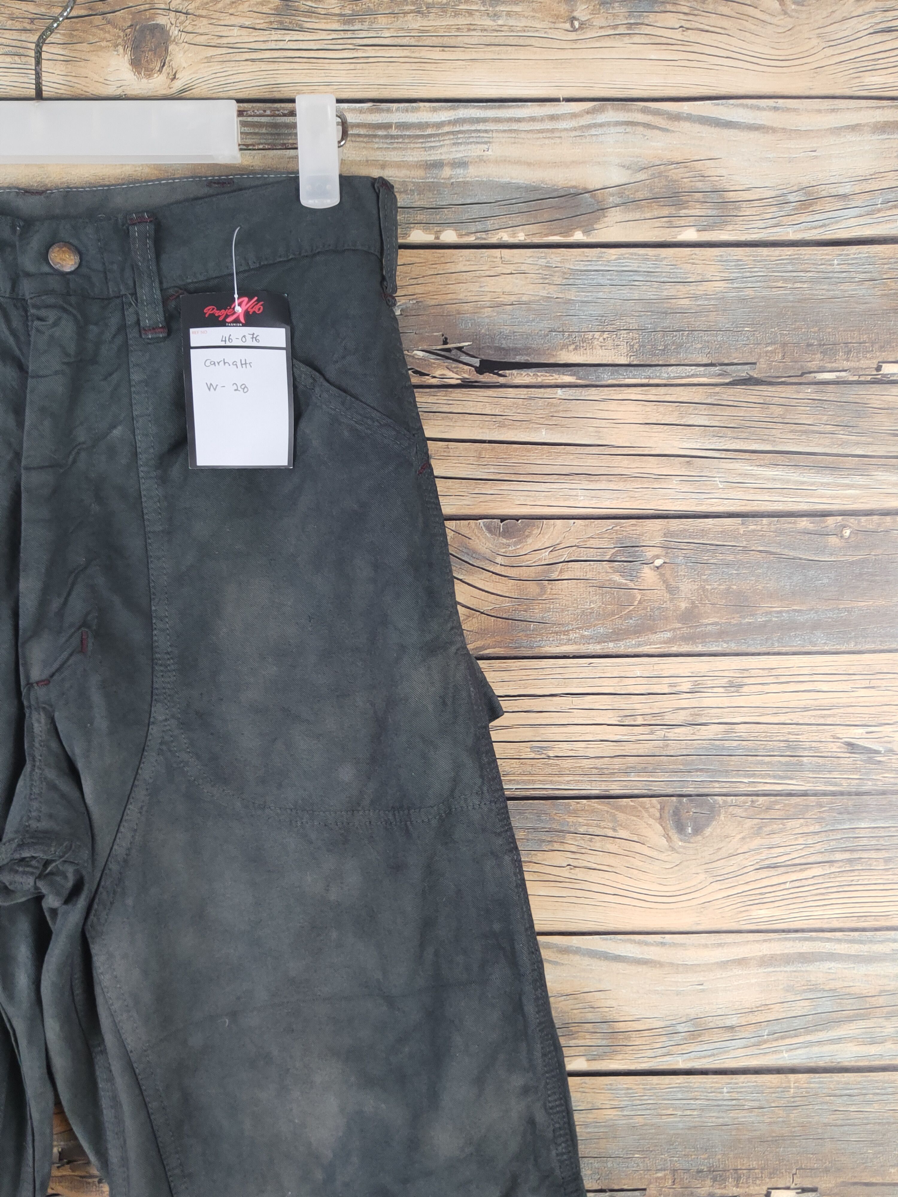 Carhartt DL Carhartt Black Faded Multipocket Cargo Pants #46-076 Size US 27 - 5 Thumbnail