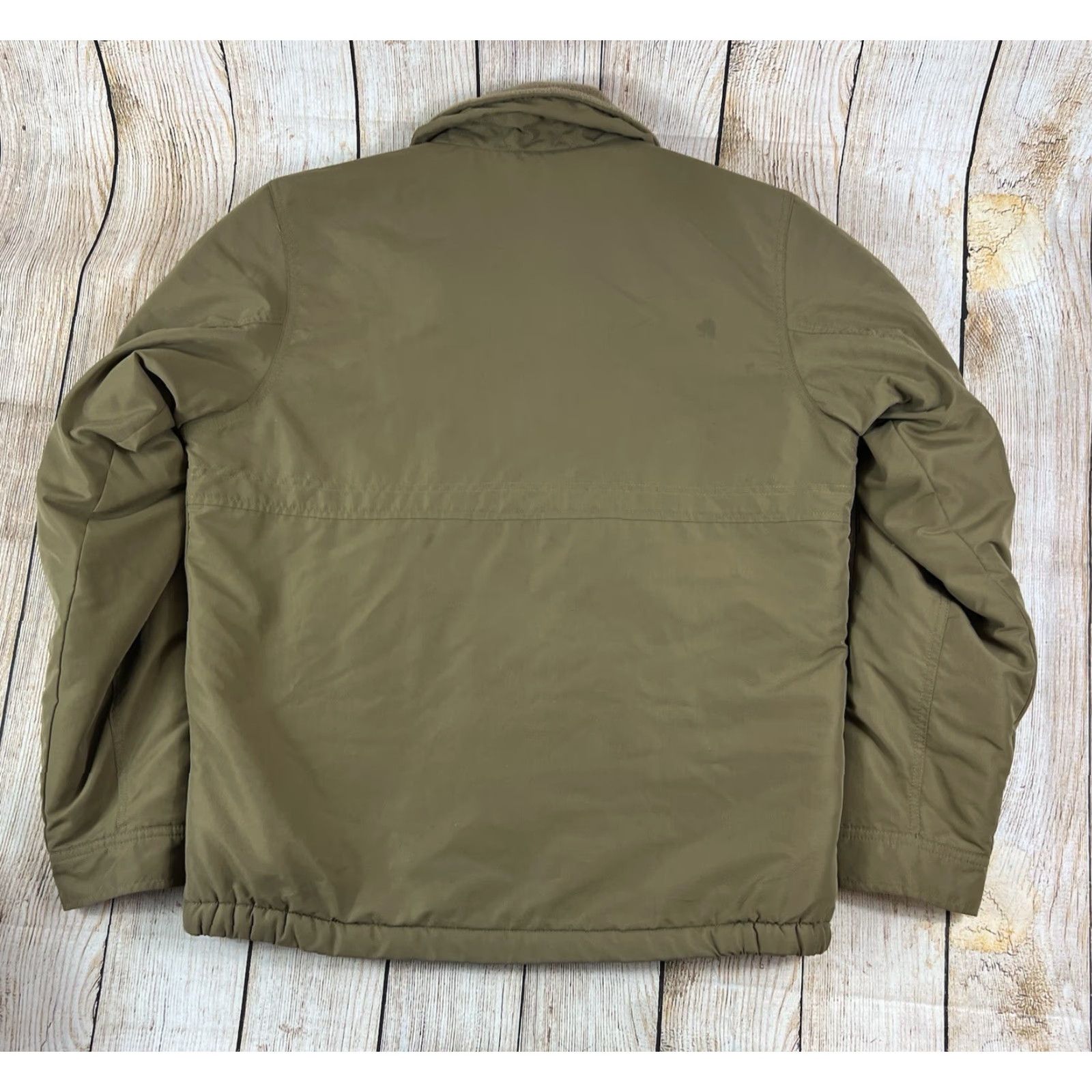 Vintage Columbia Jacket Mens Tan Lined Full Zip Size Medium Brown Polyester Stained - Pre owned Size US M / EU 48-50 / 2 - 2 Thumbnail