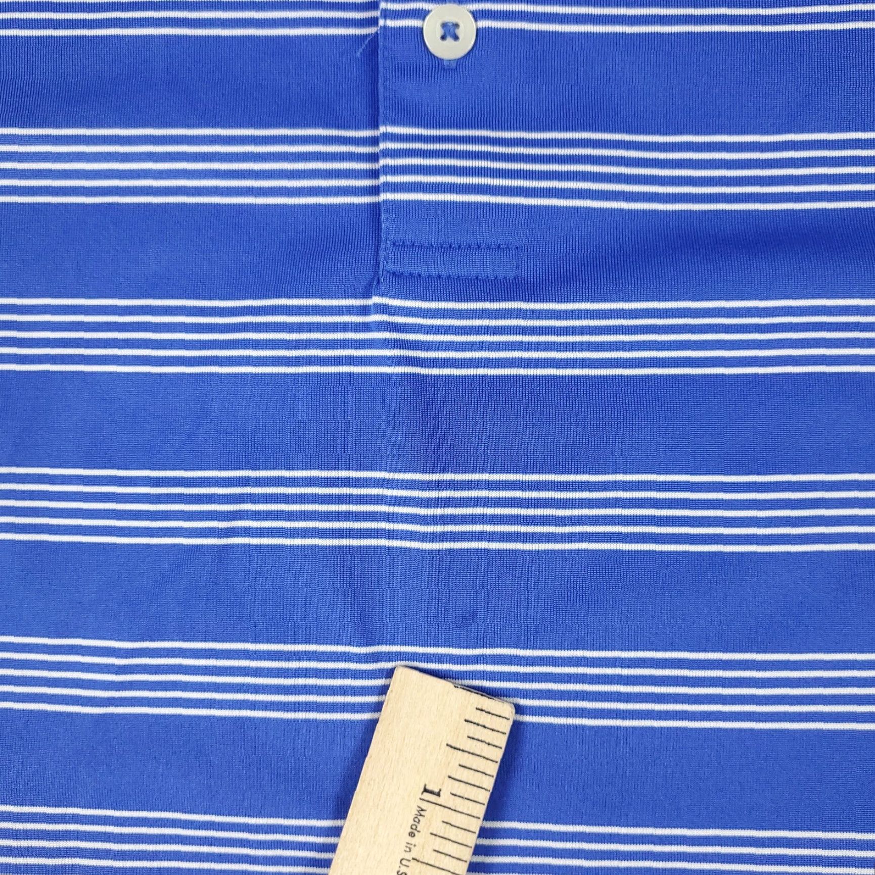 Vintage Donald Ross Polo Shirt Ballen Isles Mens Large Blue Striped Casual Short Sleeve Size US L / EU 52-54 / 3 - 4 Thumbnail