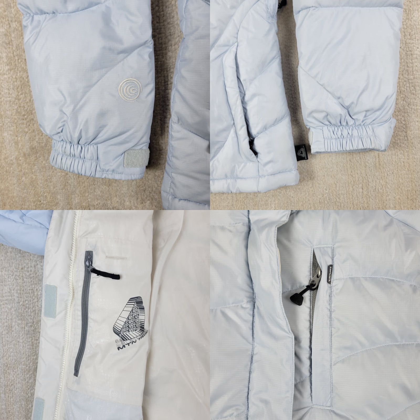 Vintage Columbia Down Puffer Jacket Womens S Blue Full Zip Quilted Packable 650 Insulated Lightweight Size S / US 4 / IT 40 - 8 Thumbnail