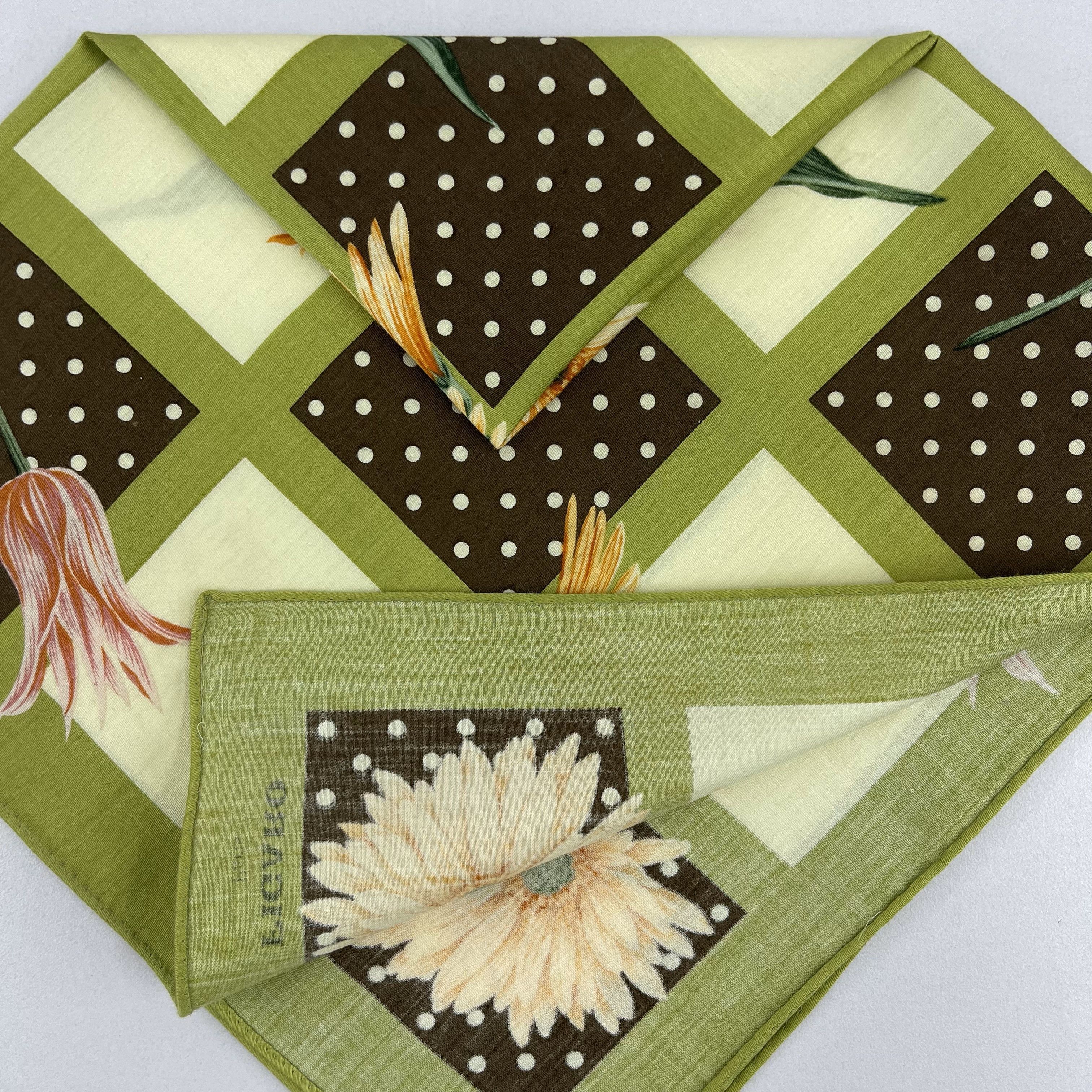 Vintage Figaro Paris Handkerchief / Neckerchief / Bandana - 4157 Size ONE SIZE - 9 Thumbnail