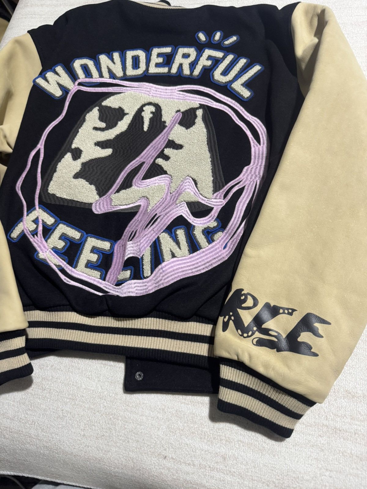 Travis Scott Cactus jack fragment manifest letterman jacket Size US S / EU 44-46 / 1 - 6 Thumbnail