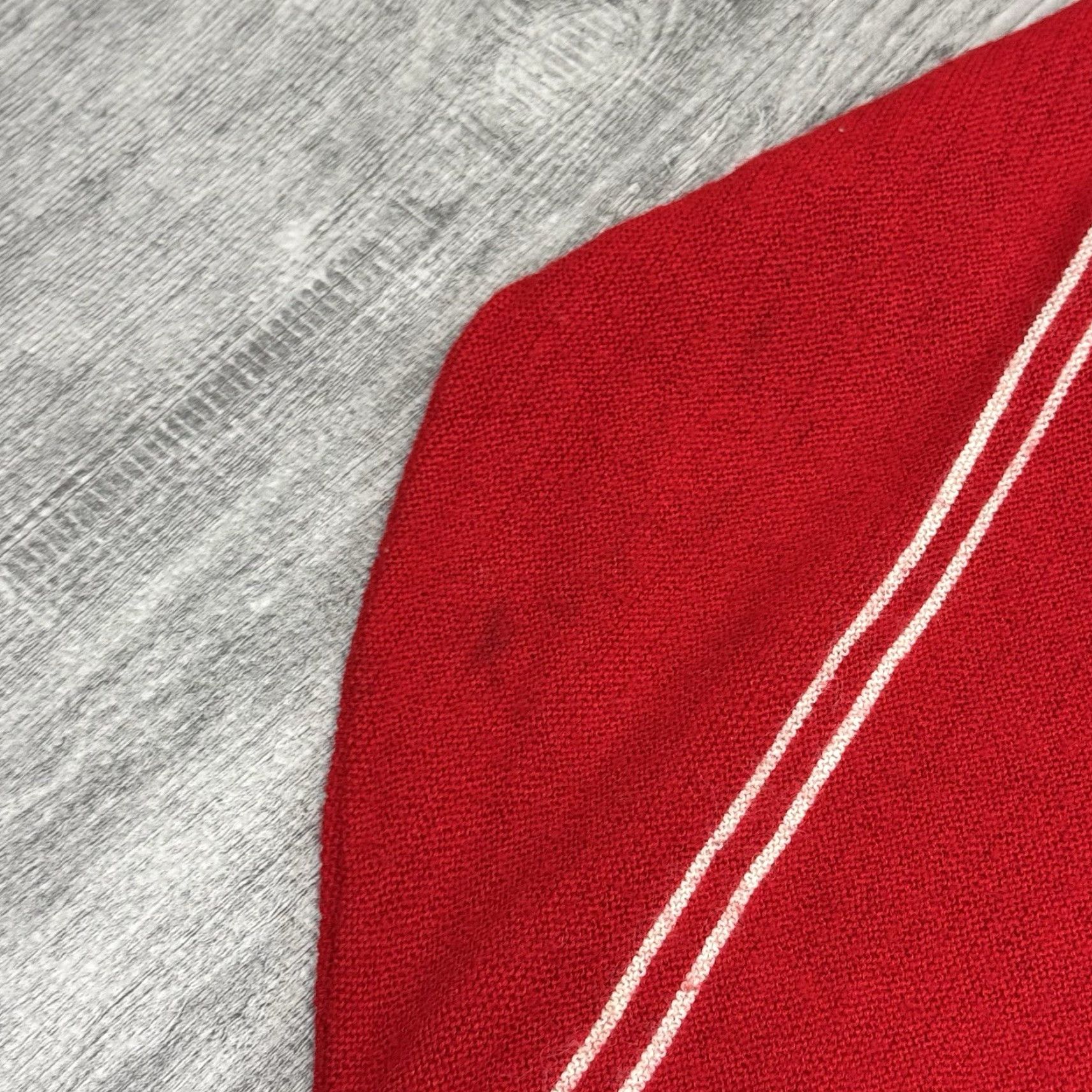 Lacoste Vintage 80s Lacoste Mens Sweater XL Red White Striped V-Neck Pullover All Seasons Size US XL / EU 56 / 4 - 5 Thumbnail