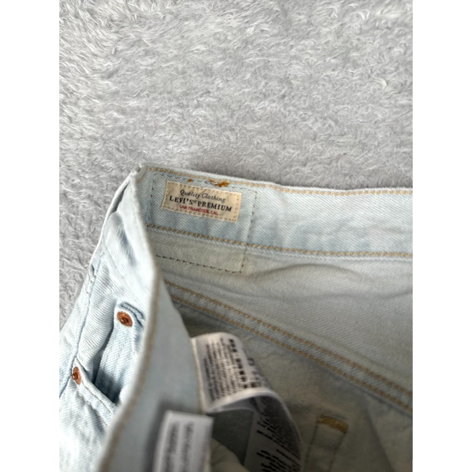 Levi's VINTAGE Levi's 501 Jeans Jeans Pants 30x26 Levi's 501 Cotton Denim Blue Button Fly Regular 5-Pocket Men Classic Distressed 501 Series Size US 30 / EU 46 - 6 Thumbnail