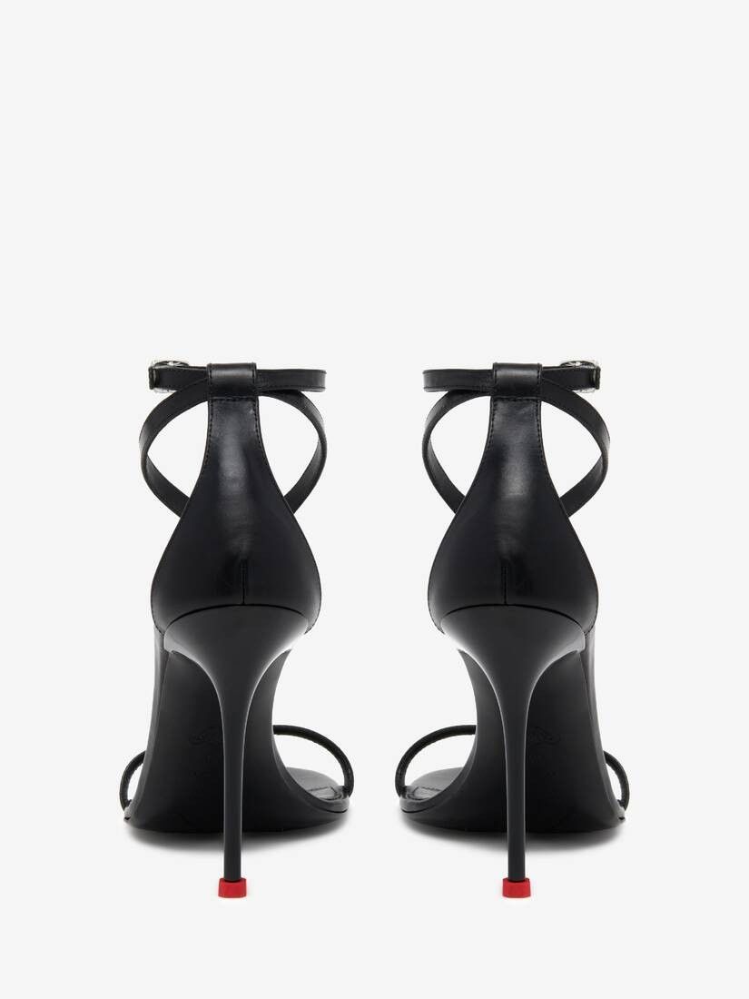 Alexander McQueen o1w1db10925 Harness Sandal in Black Size US 9 / IT 39 - 4 Thumbnail